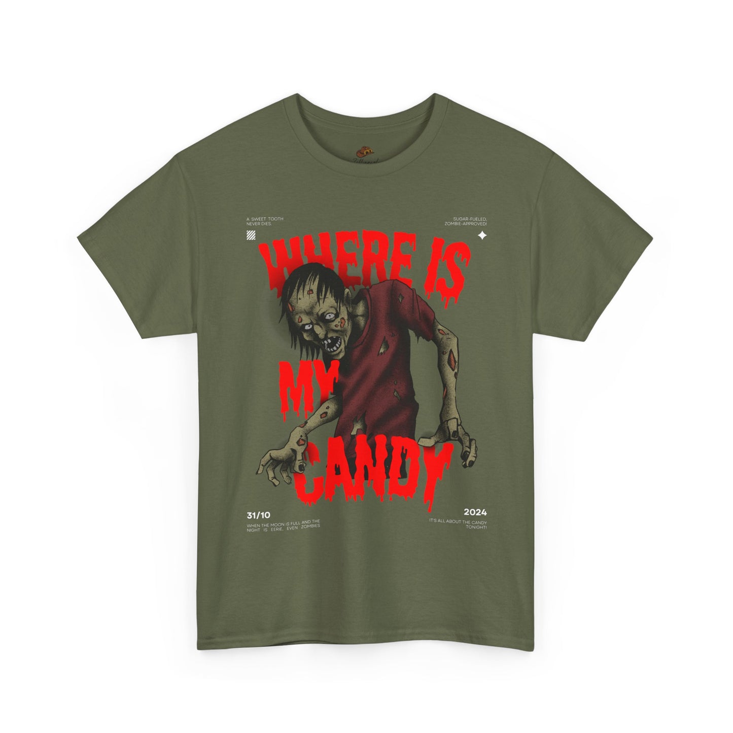 Halloween Zombie Oversized Tee, Spooky Shirt, Men's Graphic T-shirt, Casual Fall Fashion, Perfect for Halloween Parties