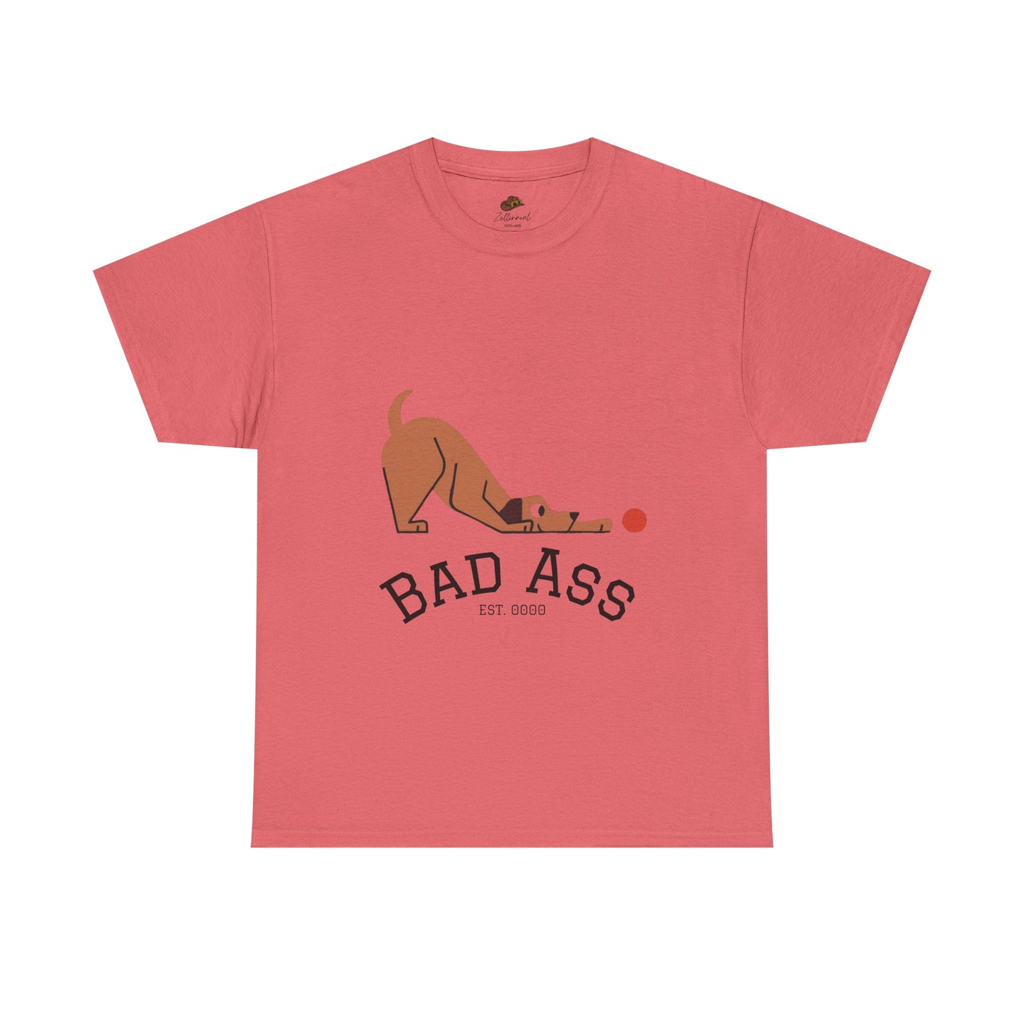 Bad Ass unisex Tee, Heavy Oversized T-Shirt for Tough Guys, Cool Streetwear Shirt, Edgy Graphic Tee, Bold Men's Fashion Top