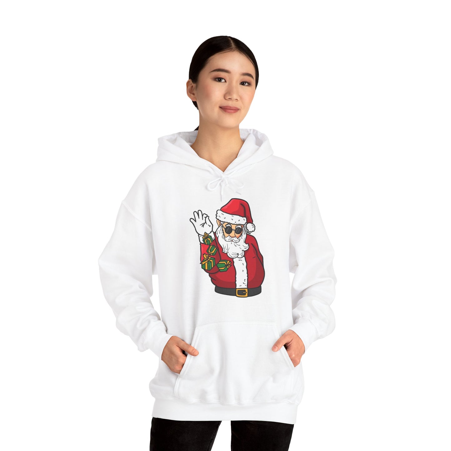 Hooded Sweatshirt Cool Salt Bae Santa with Gifts Unisex Heavy Blend™