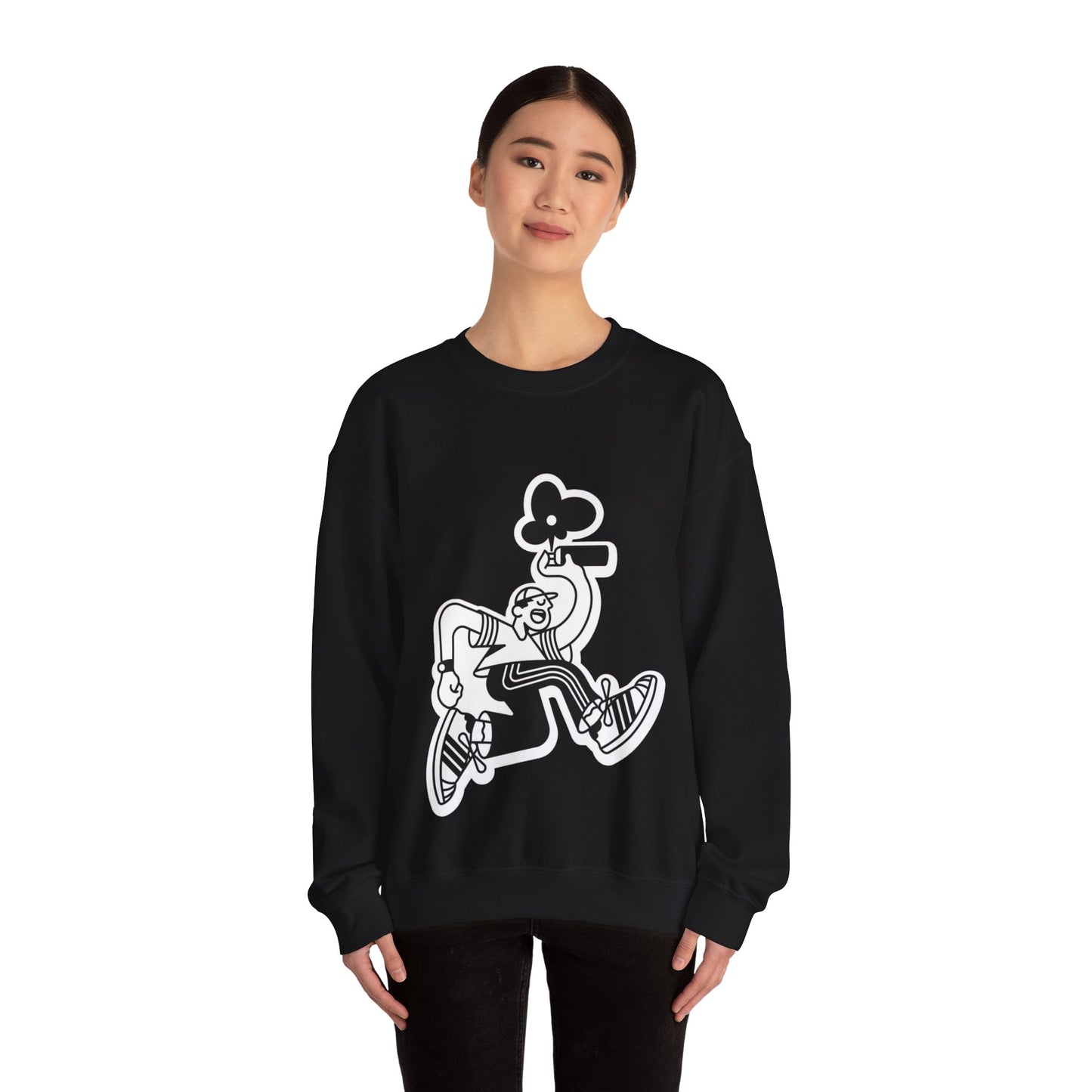 Urban Street Art Wear Sweatshirt, Graffiti Crewneck Jumper, Hip Hop Pullover, City Style Top, Unisex Urban Fashion