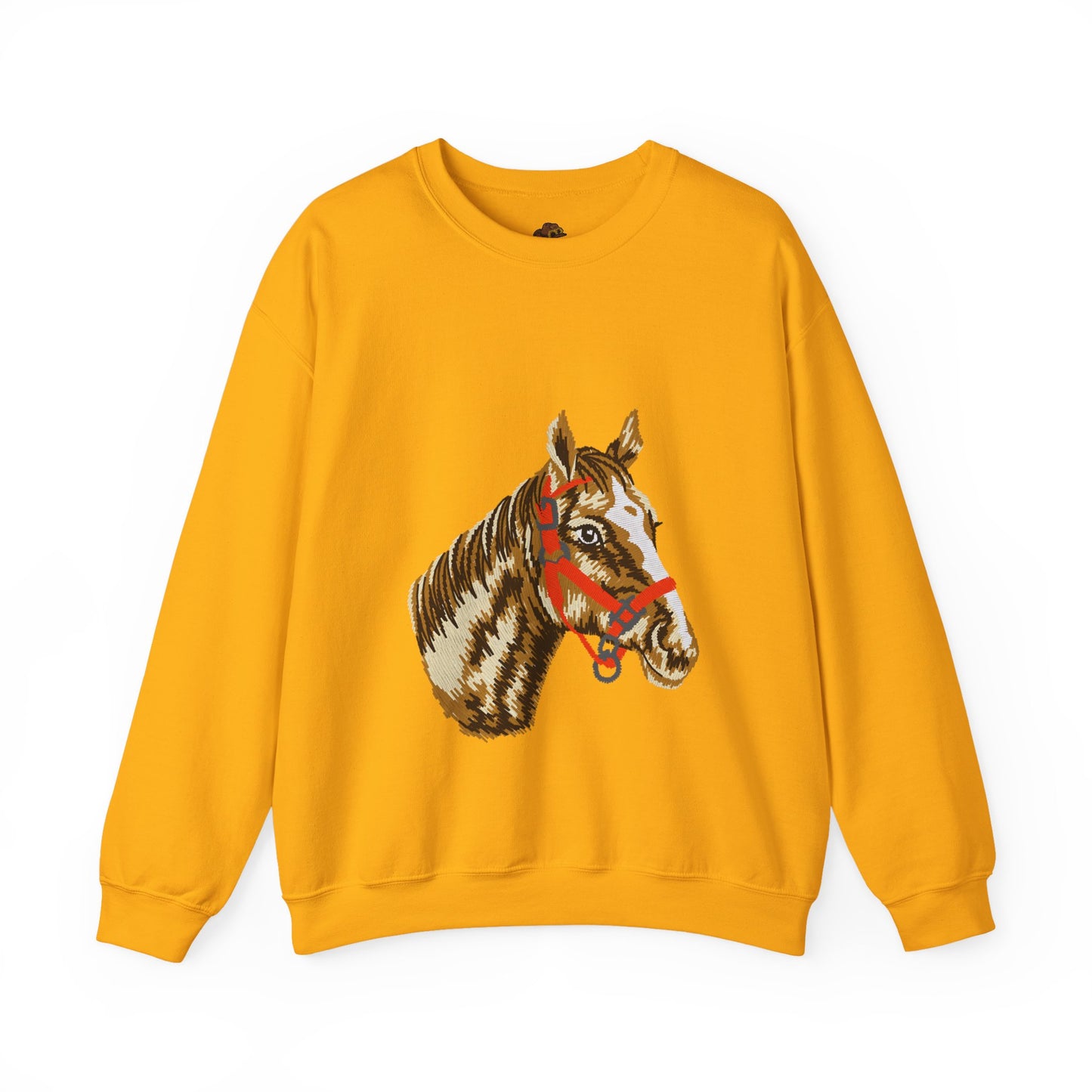 Horse Painting Heavy Blend Sweatshirt, Equestrian Art Apparel, Horse Lover Gift, Hand Painted Horse Design, Equine Sweatshirt