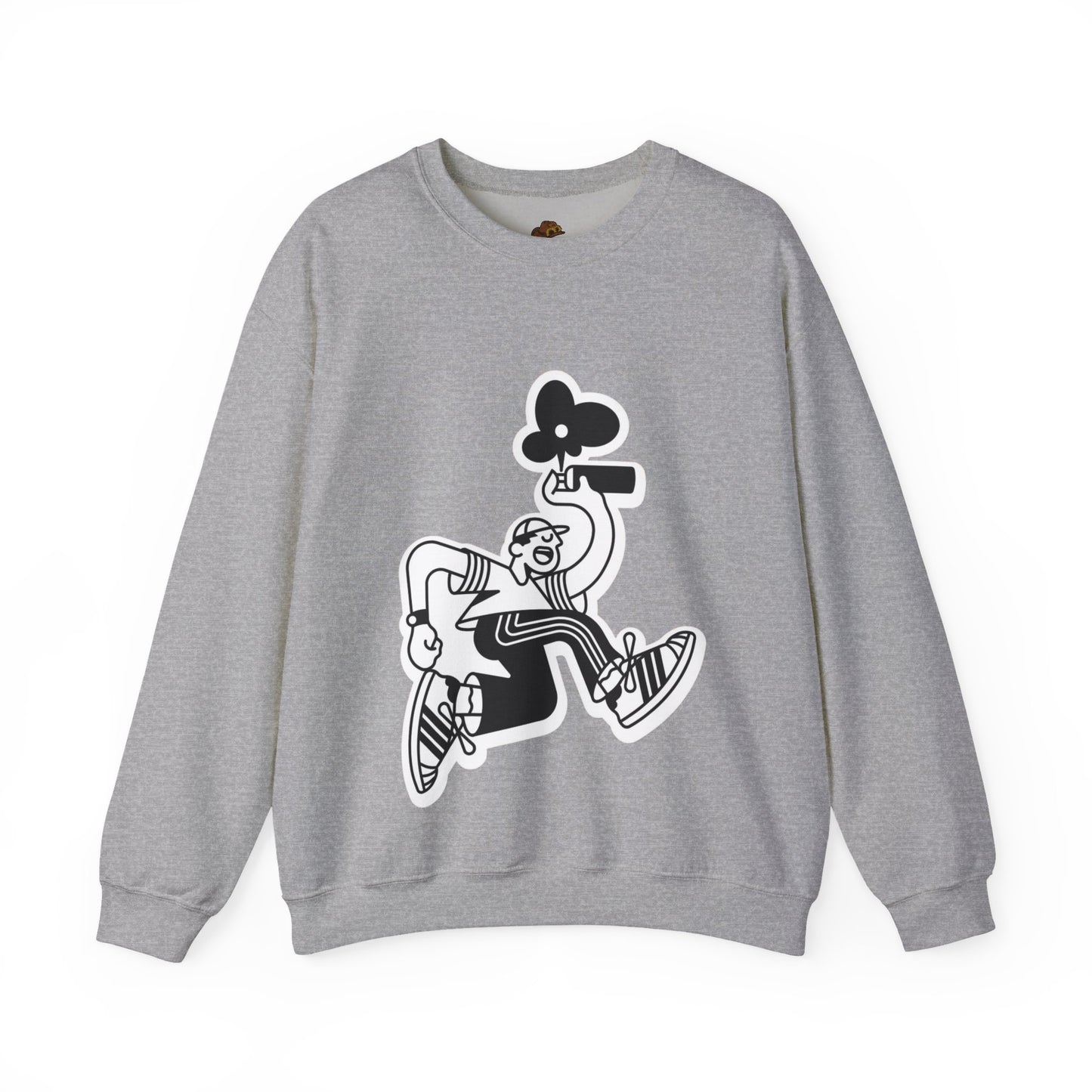 Urban Street Art Wear Sweatshirt, Graffiti Crewneck Jumper, Hip Hop Pullover, City Style Top, Unisex Urban Fashion