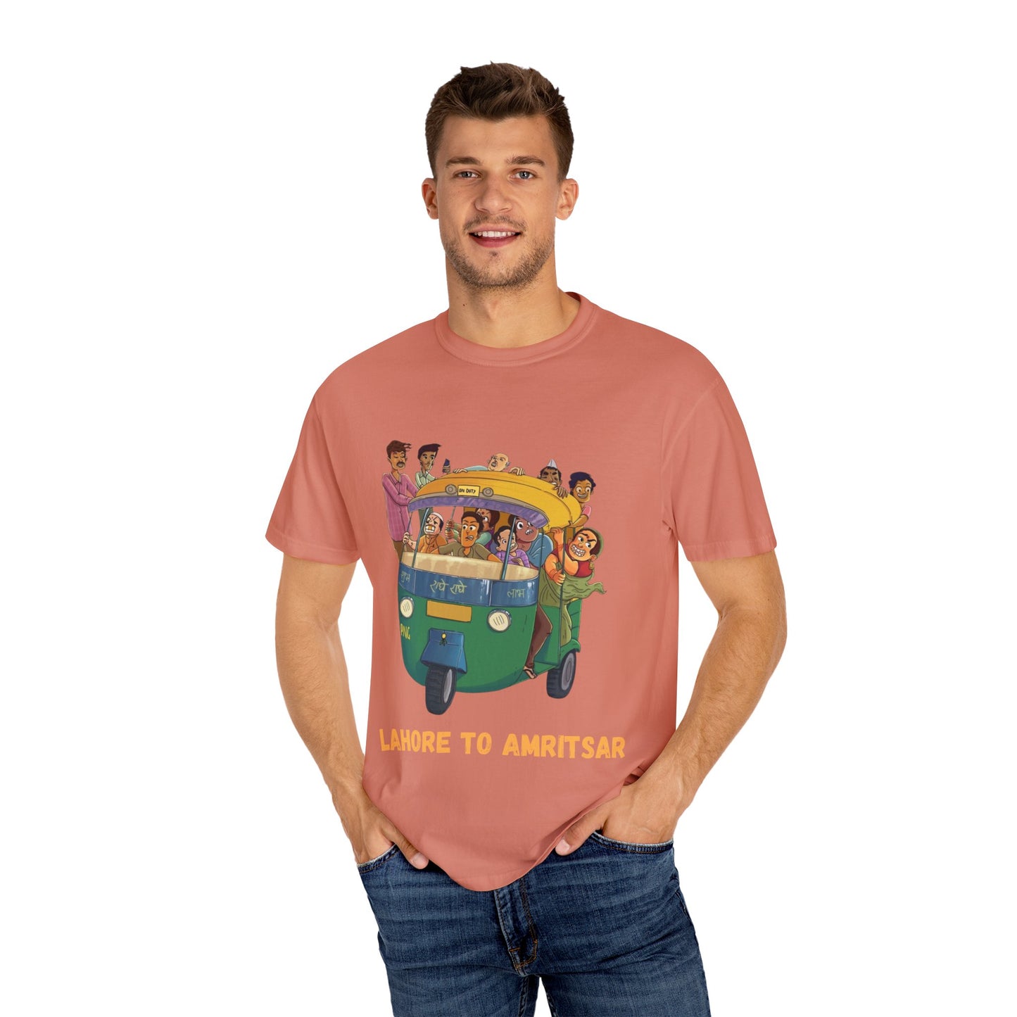 Vibrant Travel T-Shirt - Fun Lahore to Amritsar Design, Perfect for Adventurers, Travel Lovers, Gift Ideas, Casual Wear, Summer Style