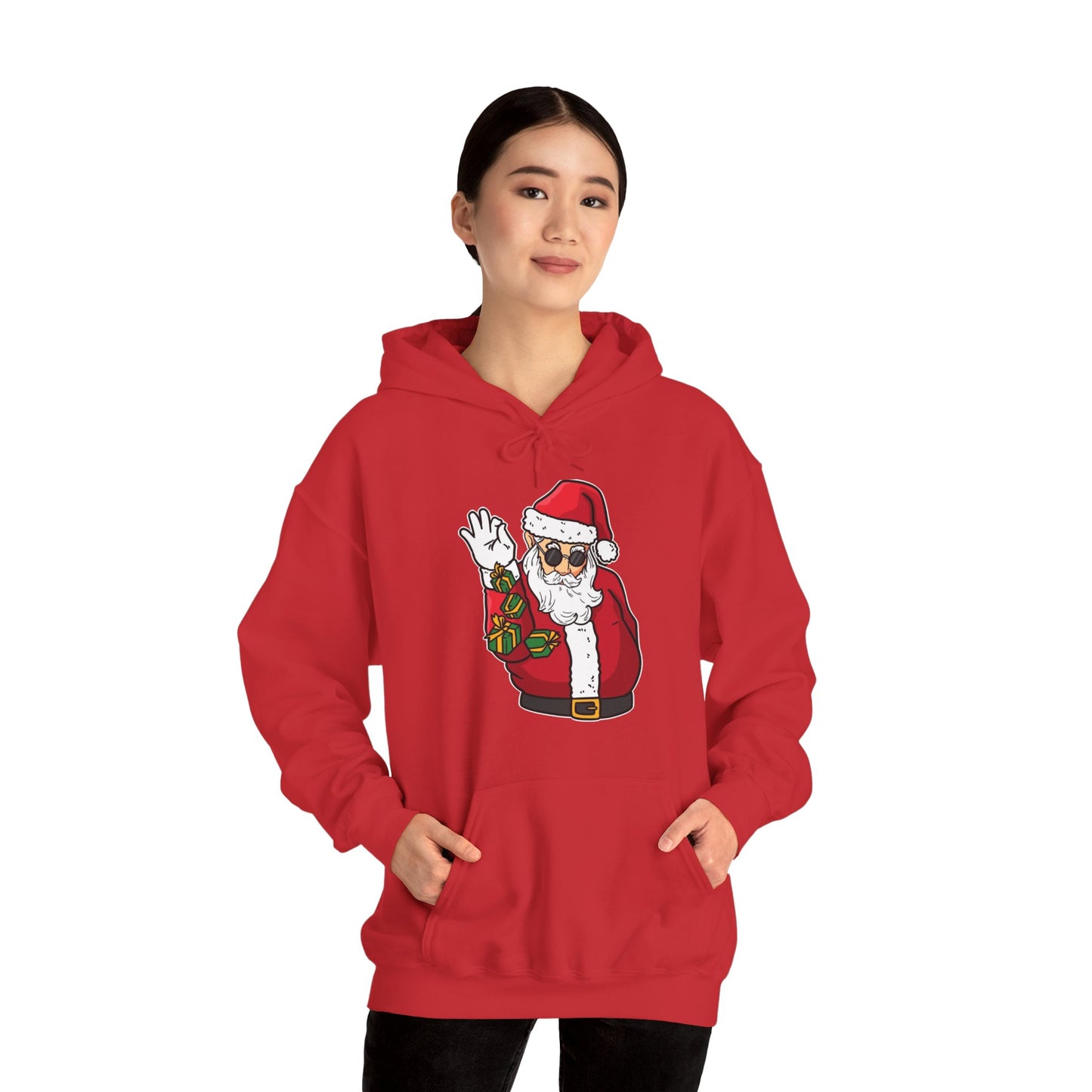 Hooded Sweatshirt Cool Salt Bae Santa with Gifts Unisex Heavy Blend™