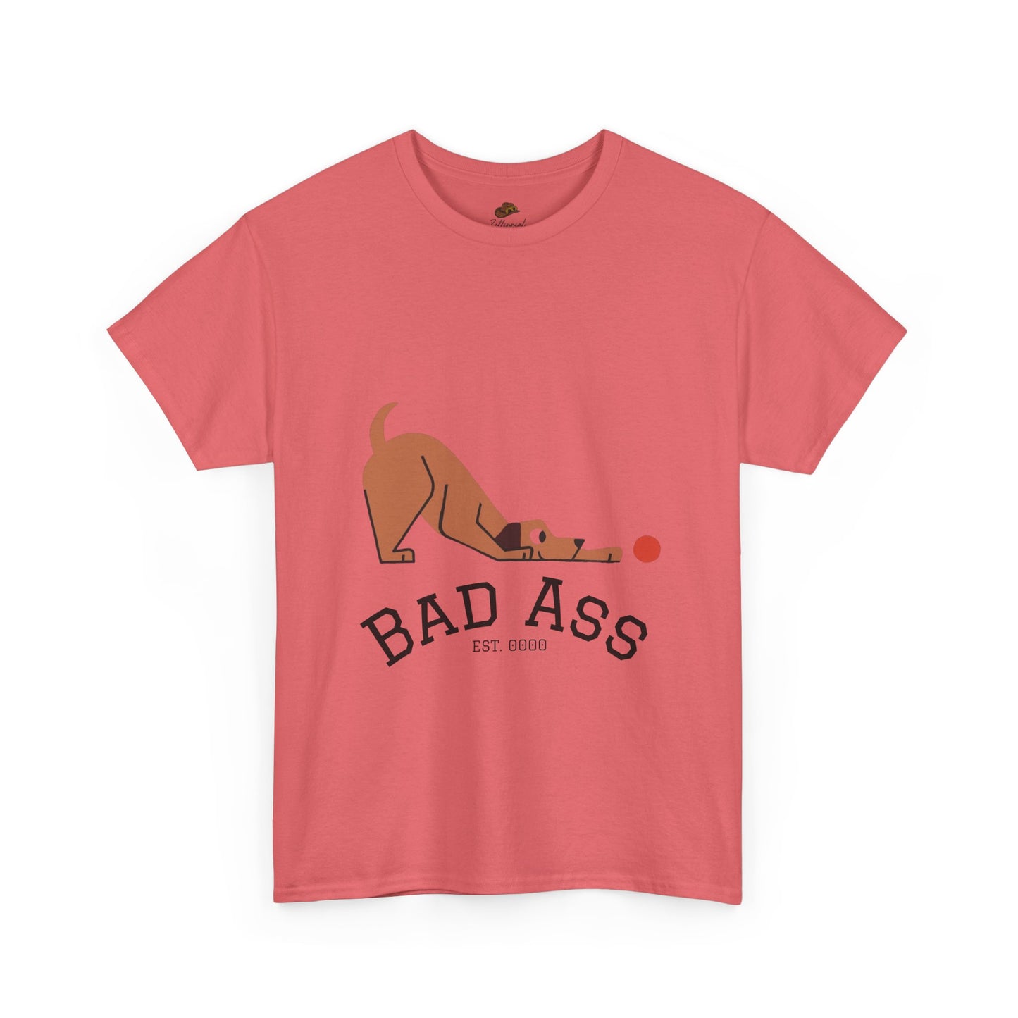 Bad Ass unisex Tee, Heavy Oversized T-Shirt for Tough Guys, Cool Streetwear Shirt, Edgy Graphic Tee, Bold Men's Fashion Top