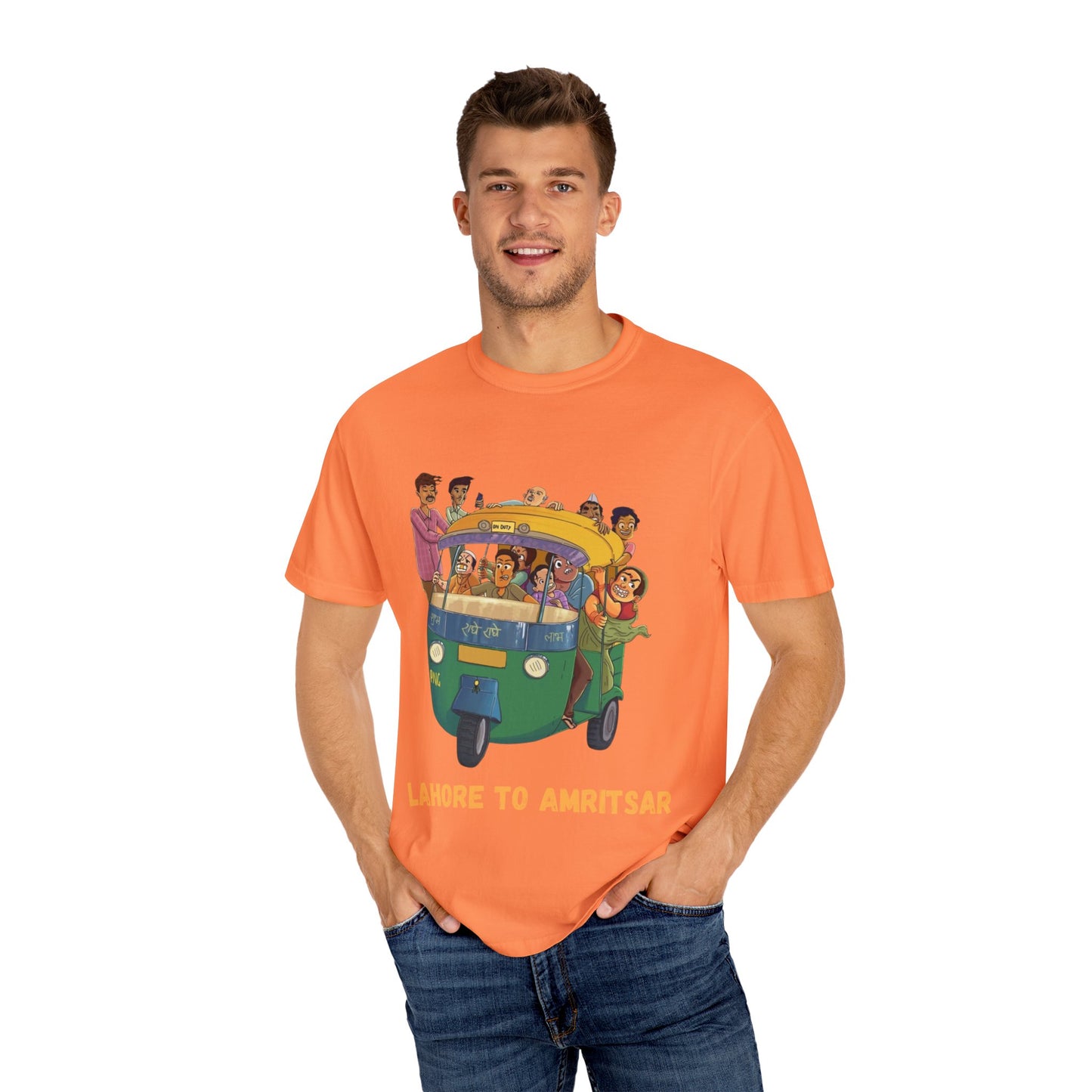 Vibrant Travel T-Shirt - Fun Lahore to Amritsar Design, Perfect for Adventurers, Travel Lovers, Gift Ideas, Casual Wear, Summer Style