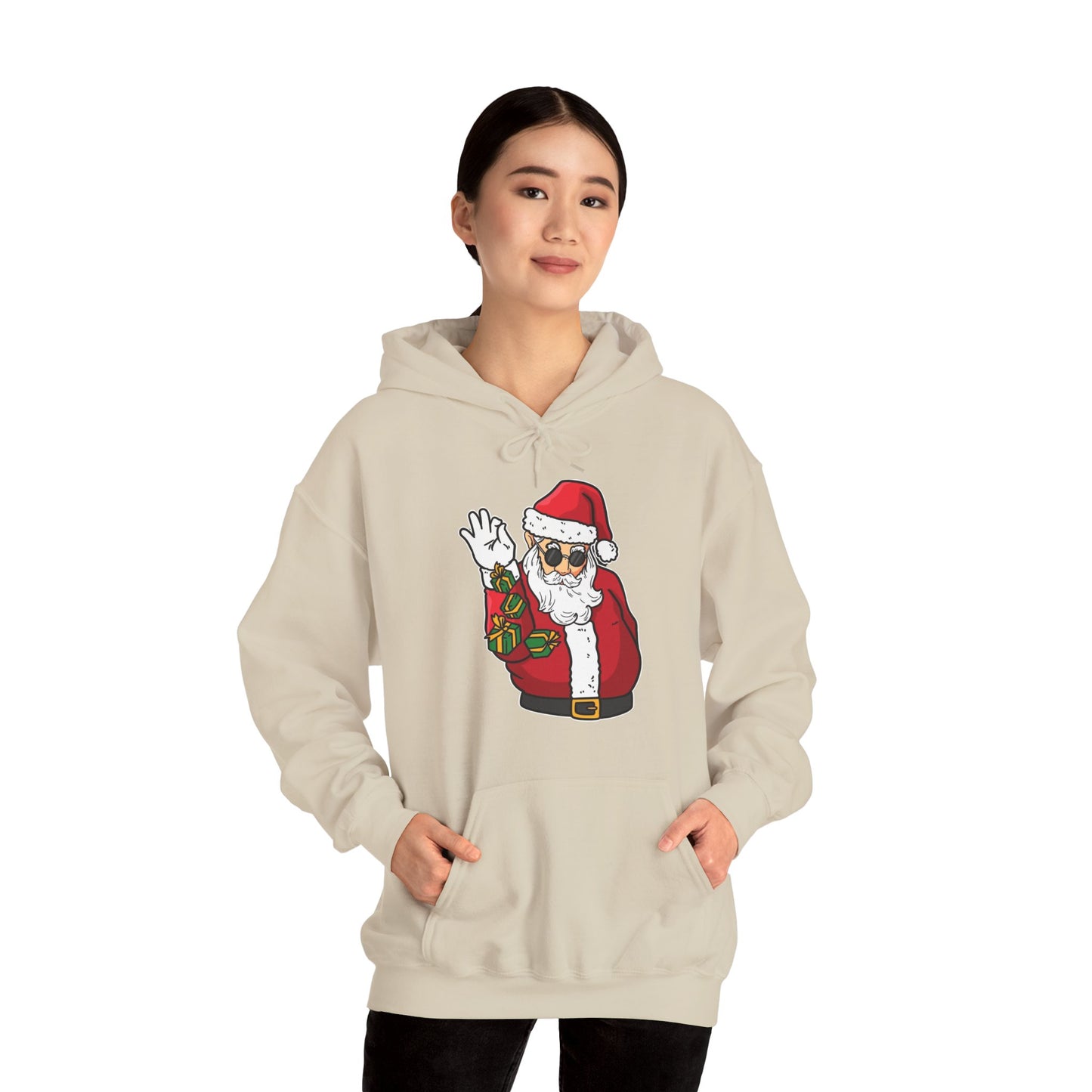 Hooded Sweatshirt Cool Salt Bae Santa with Gifts Unisex Heavy Blend™