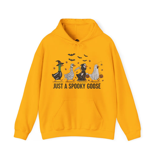 Hoodie, Ducks Walking Spooky Goose Design, Unisex Sweatshirt, Halloween Gift, Animal Lover, Nature Enthusiast, Fall Fashion, Cozy Outerwear,