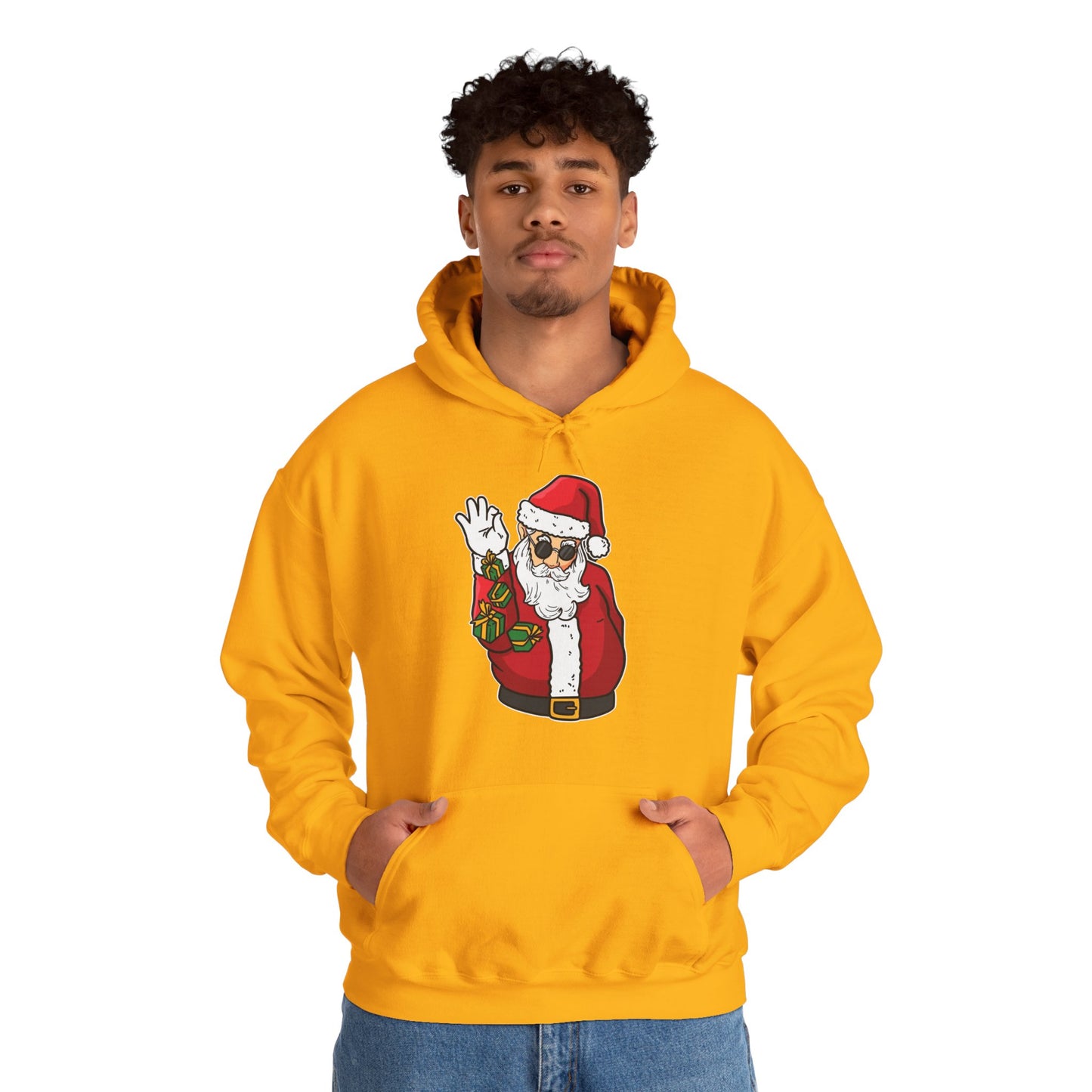 Hooded Sweatshirt Cool Salt Bae Santa with Gifts Unisex Heavy Blend™