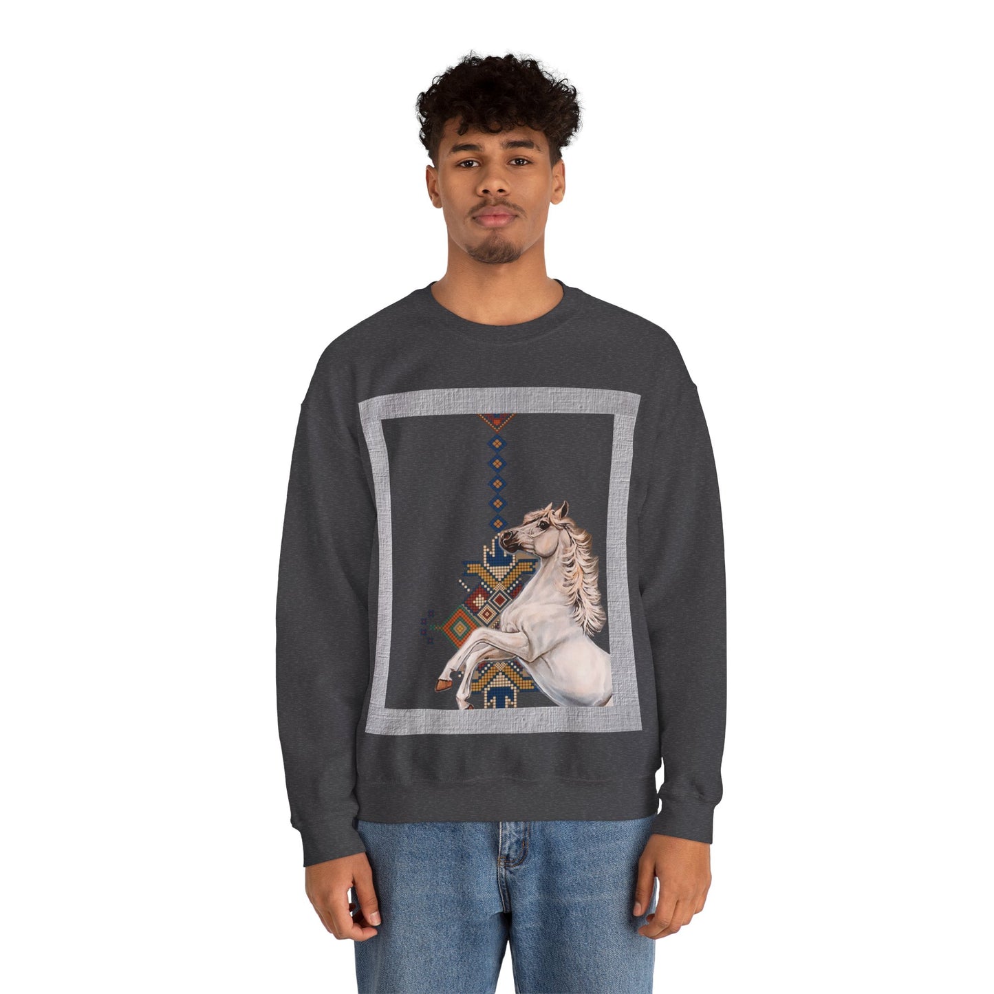 Crewneck Sweatshirt - Punjab Horse Tradition