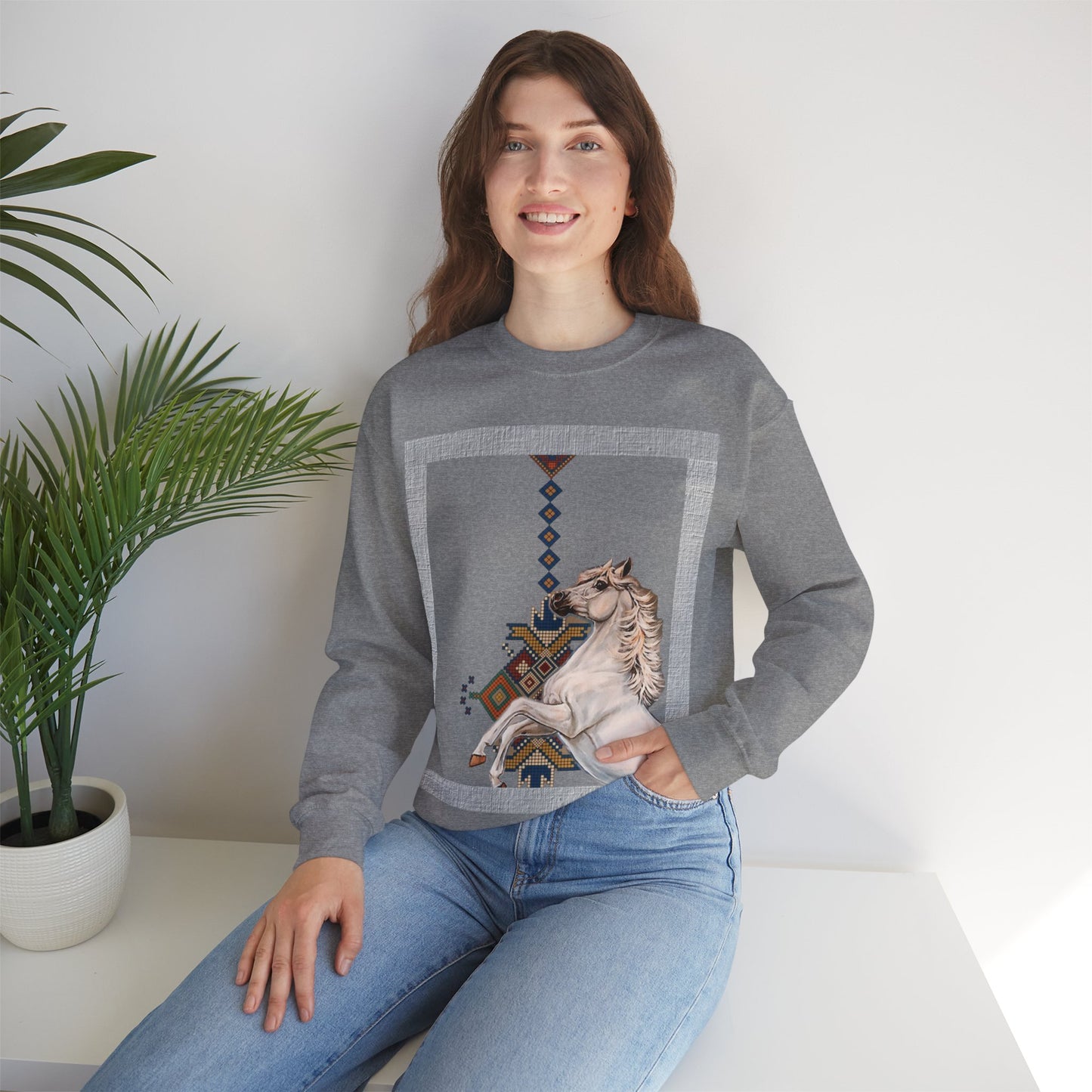 Crewneck Sweatshirt - Punjab Horse Tradition