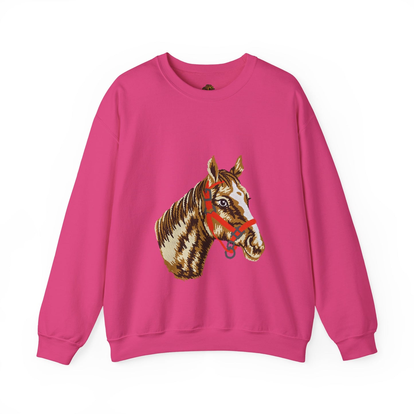 Horse Painting Heavy Blend Sweatshirt, Equestrian Art Apparel, Horse Lover Gift, Hand Painted Horse Design, Equine Sweatshirt