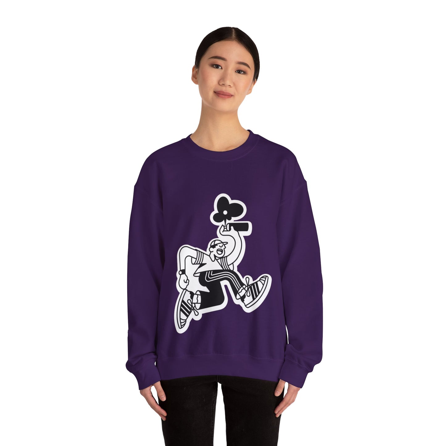 Urban Street Art Wear Sweatshirt, Graffiti Crewneck Jumper, Hip Hop Pullover, City Style Top, Unisex Urban Fashion