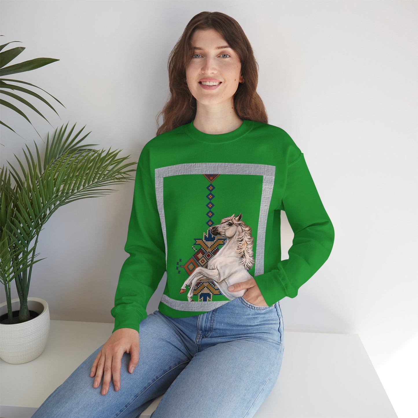 Crewneck Sweatshirt - Punjab Horse Tradition