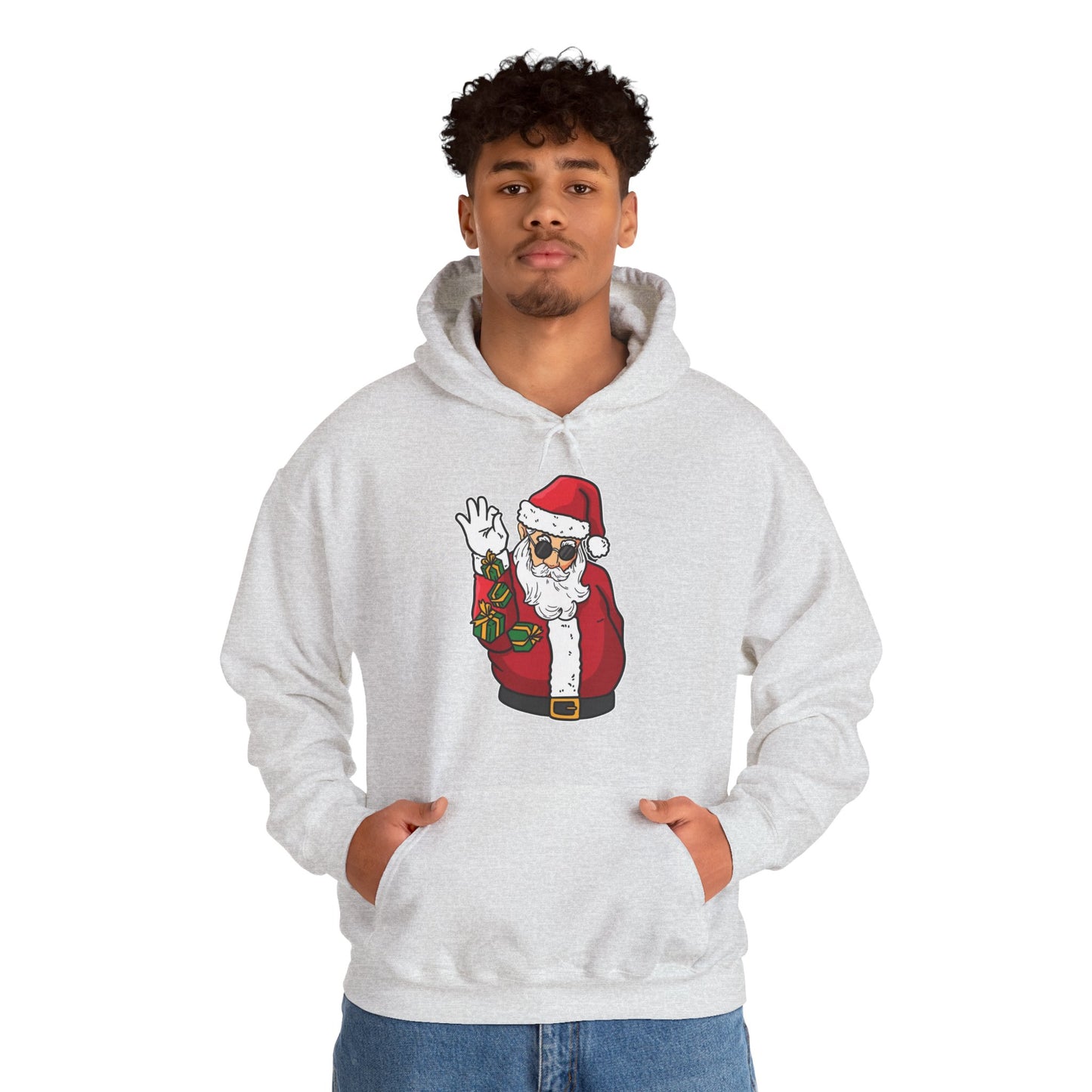 Hooded Sweatshirt Cool Salt Bae Santa with Gifts Unisex Heavy Blend™