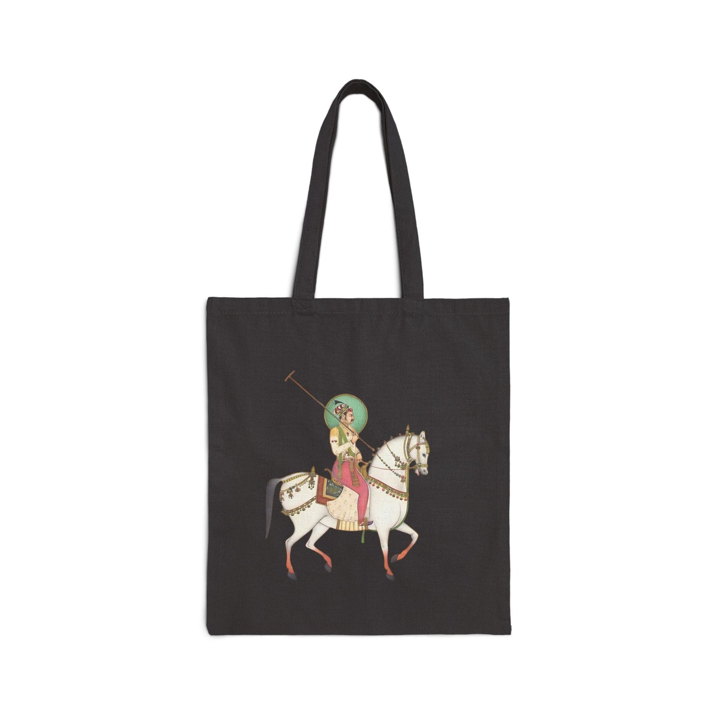 Stylish Cotton Canvas Tote Bag with Equestrian Design, Reusable Shopping Bag, Eco-Friendly Gift, Horse Lover Tote, All-Purpose Canvas Bag