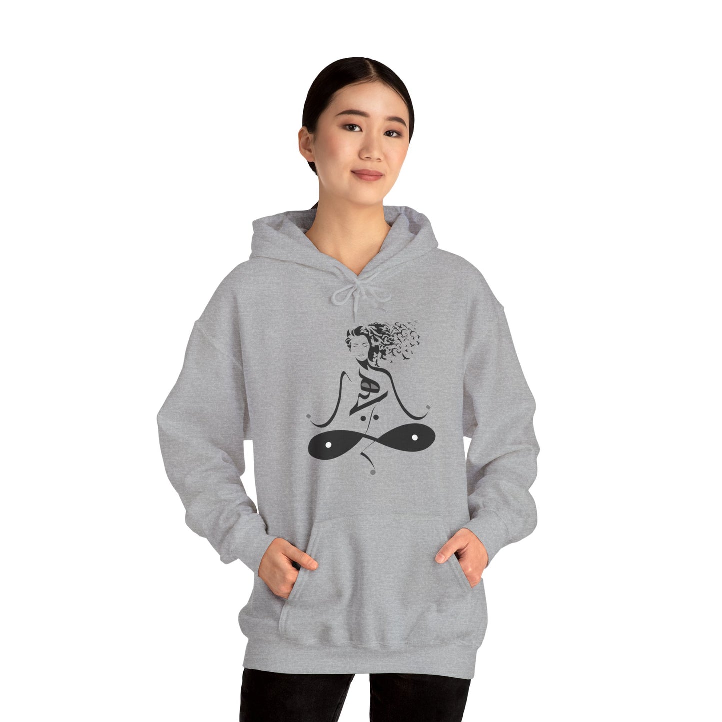 Arabic Art Hoodie, Islamic Calligraphy Sweatshirt, Middle Eastern Design Jumper, Spiritual Clothing, Muslim Gift, Ethnic Sweatshirt