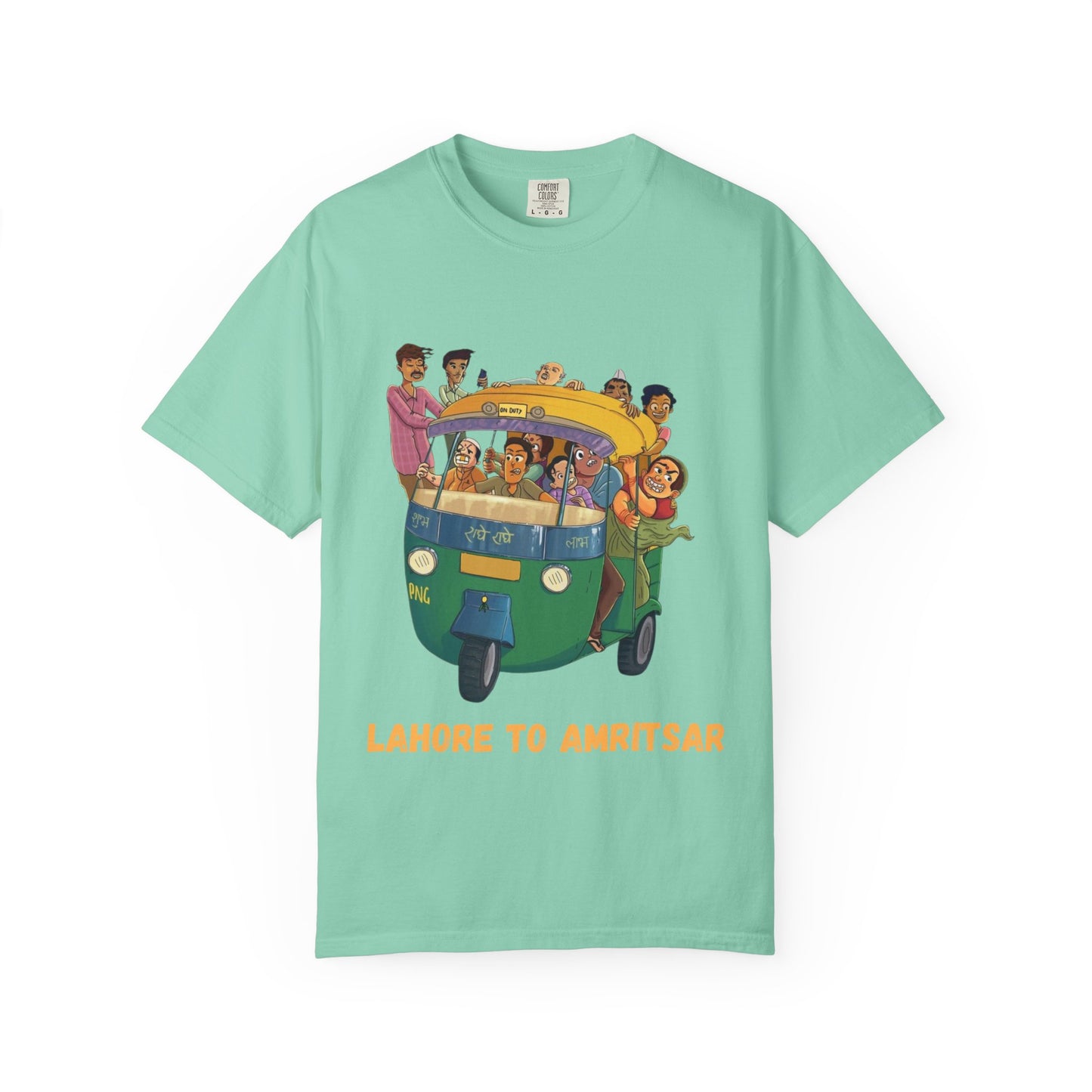 Vibrant Travel T-Shirt - Fun Lahore to Amritsar Design, Perfect for Adventurers, Travel Lovers, Gift Ideas, Casual Wear, Summer Style