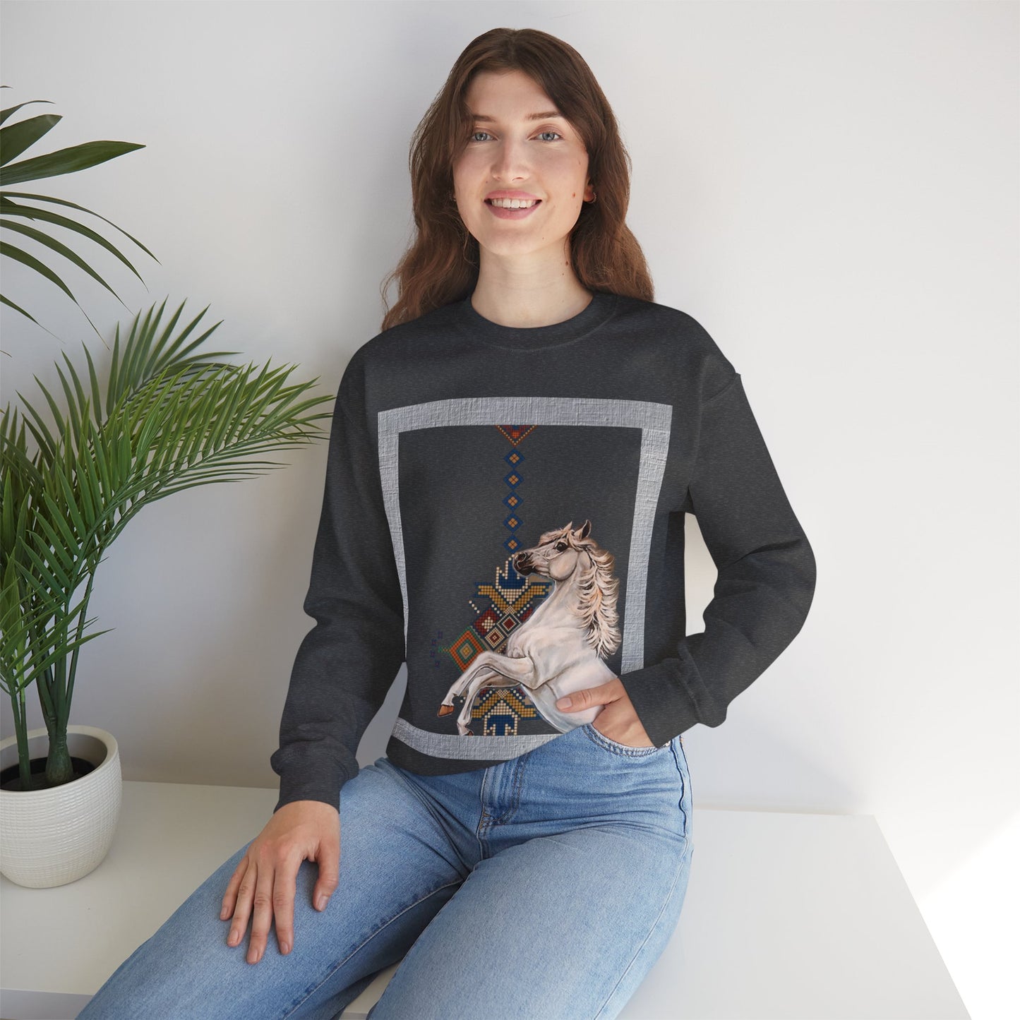 Crewneck Sweatshirt - Punjab Horse Tradition