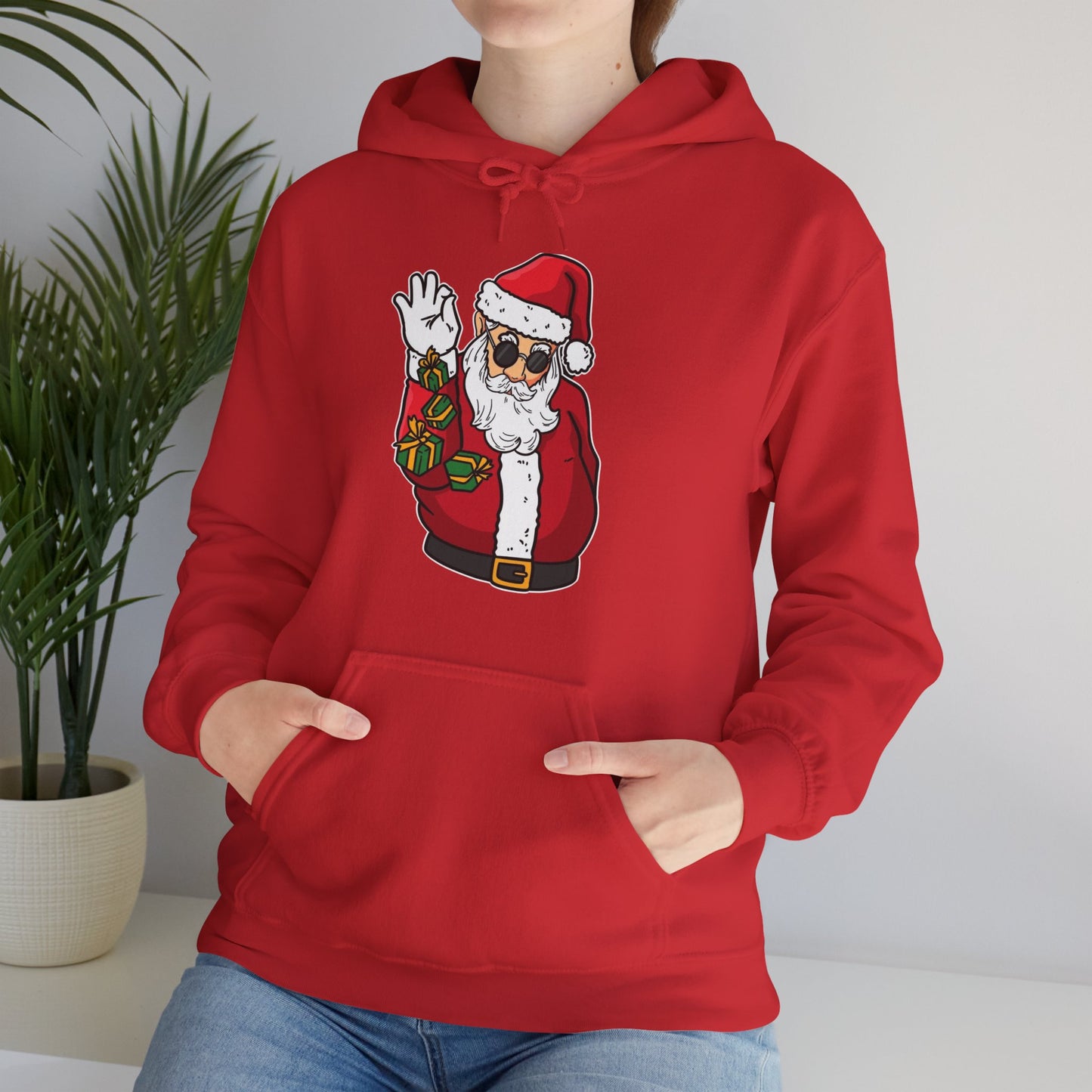 Hooded Sweatshirt Cool Salt Bae Santa with Gifts Unisex Heavy Blend™