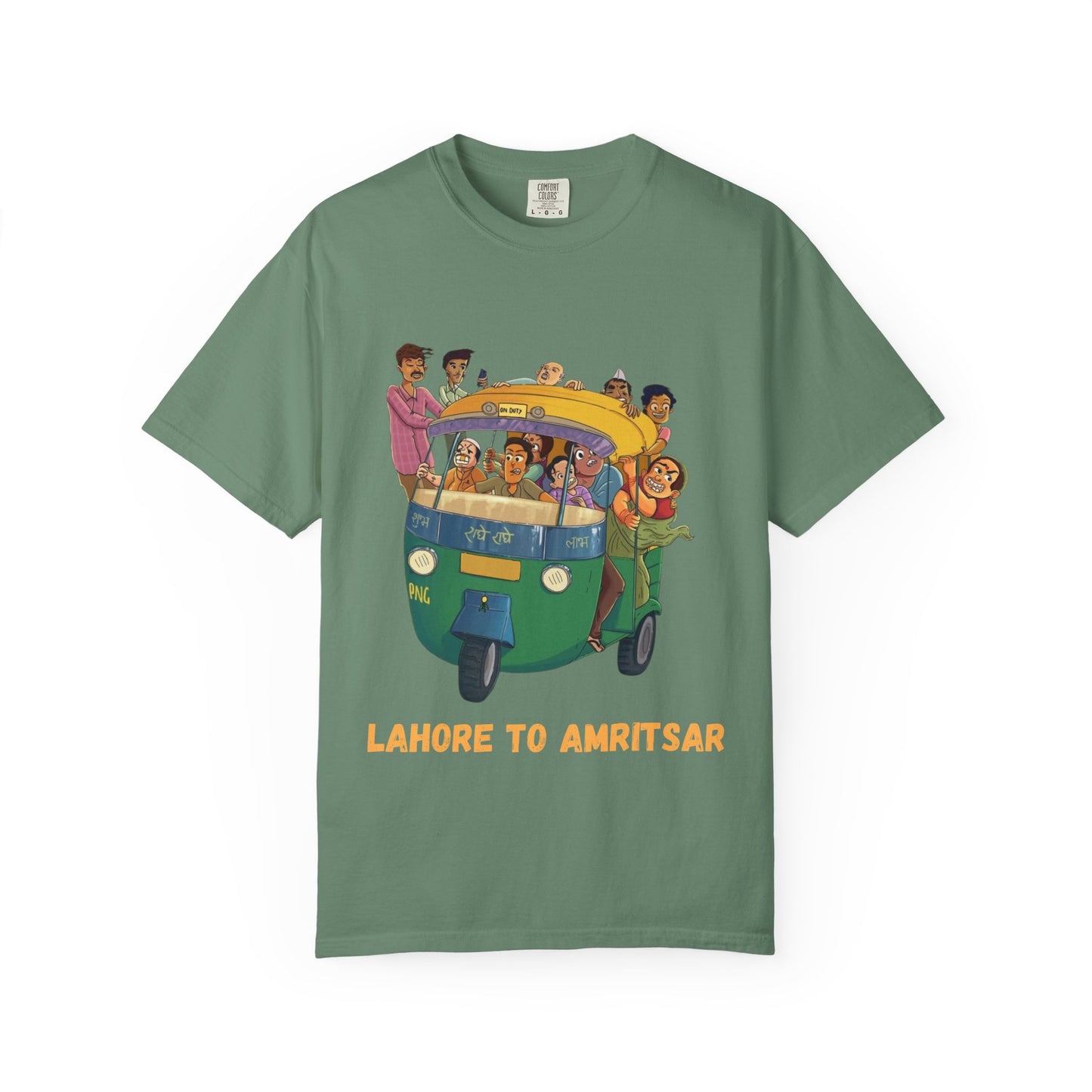 Vibrant Travel T-Shirt - Fun Lahore to Amritsar Design, Perfect for Adventurers, Travel Lovers, Gift Ideas, Casual Wear, Summer Style