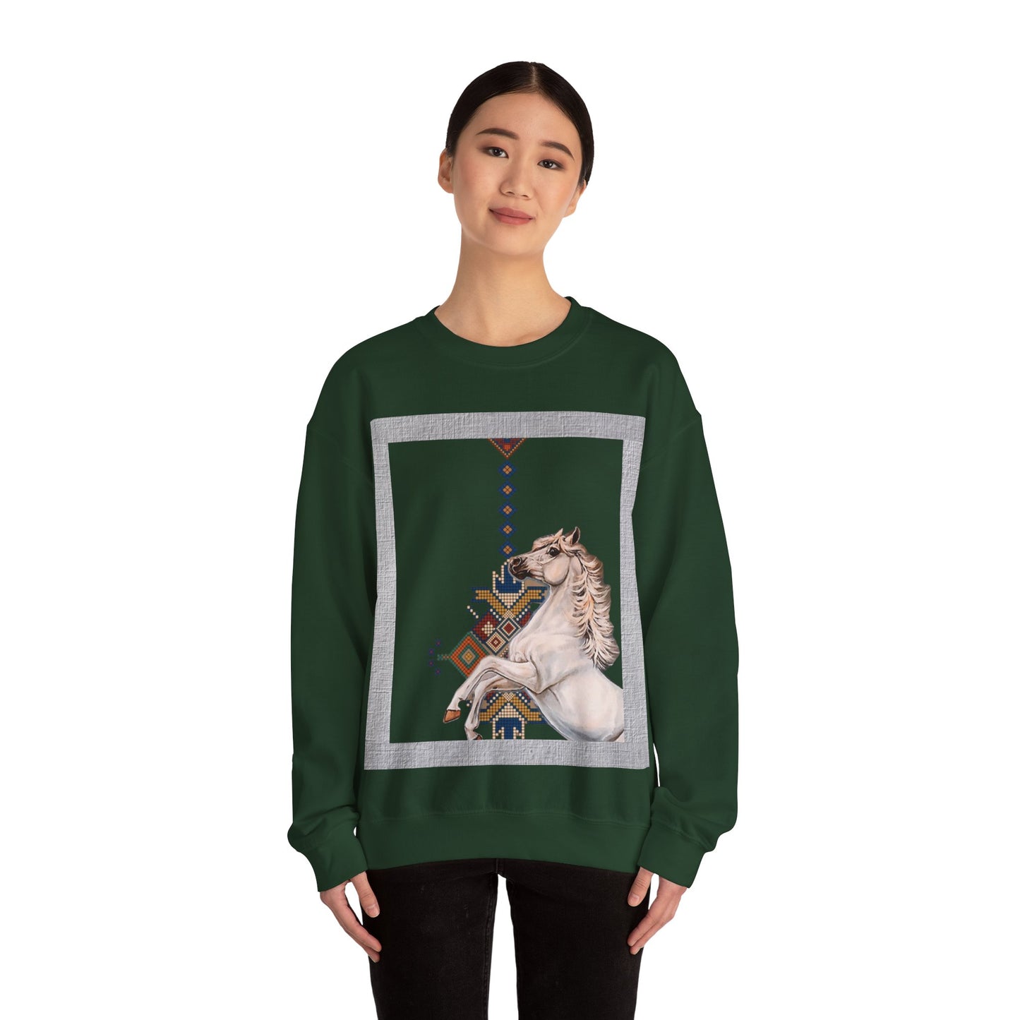 Crewneck Sweatshirt - Punjab Horse Tradition