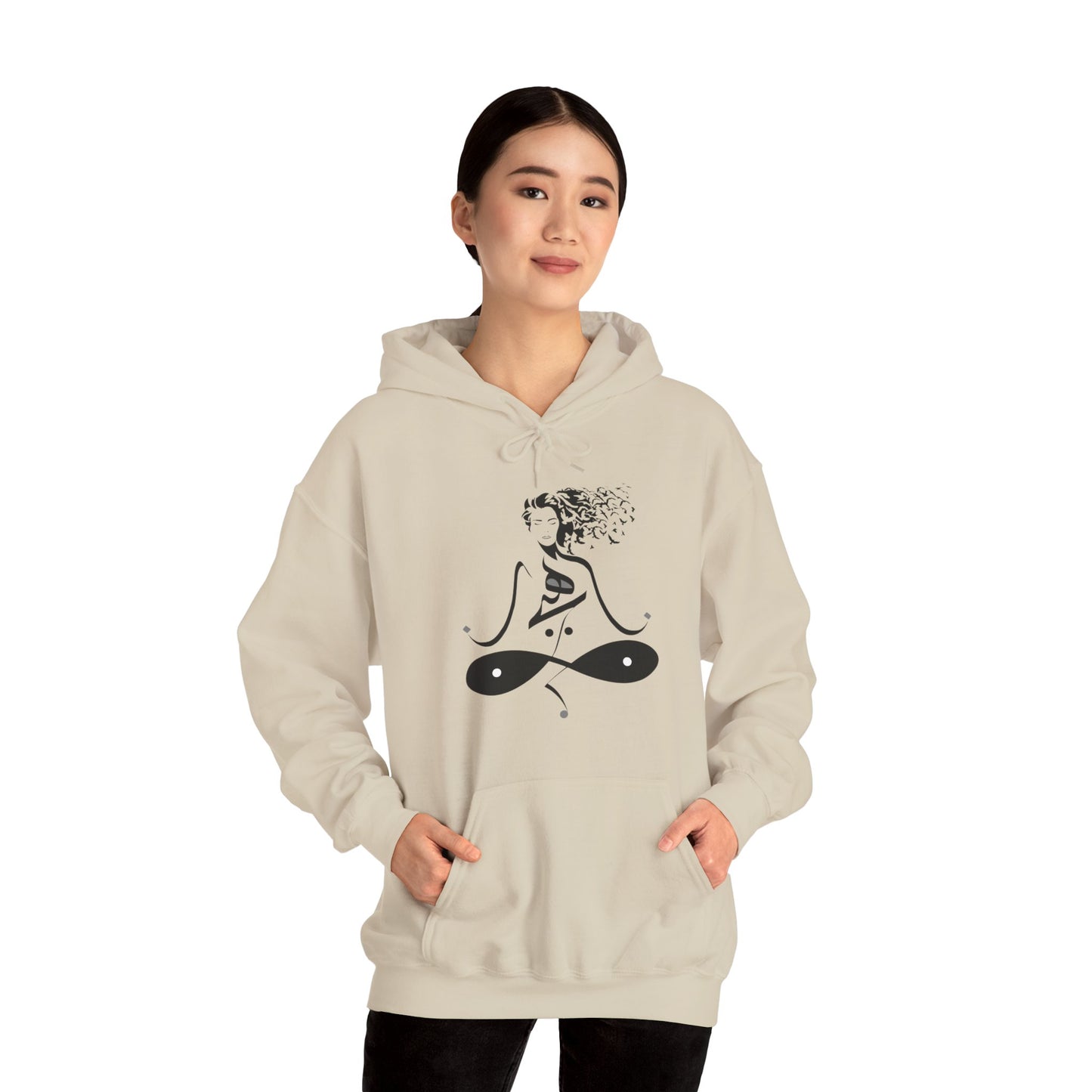 Arabic Art Hoodie, Islamic Calligraphy Sweatshirt, Middle Eastern Design Jumper, Spiritual Clothing, Muslim Gift, Ethnic Sweatshirt