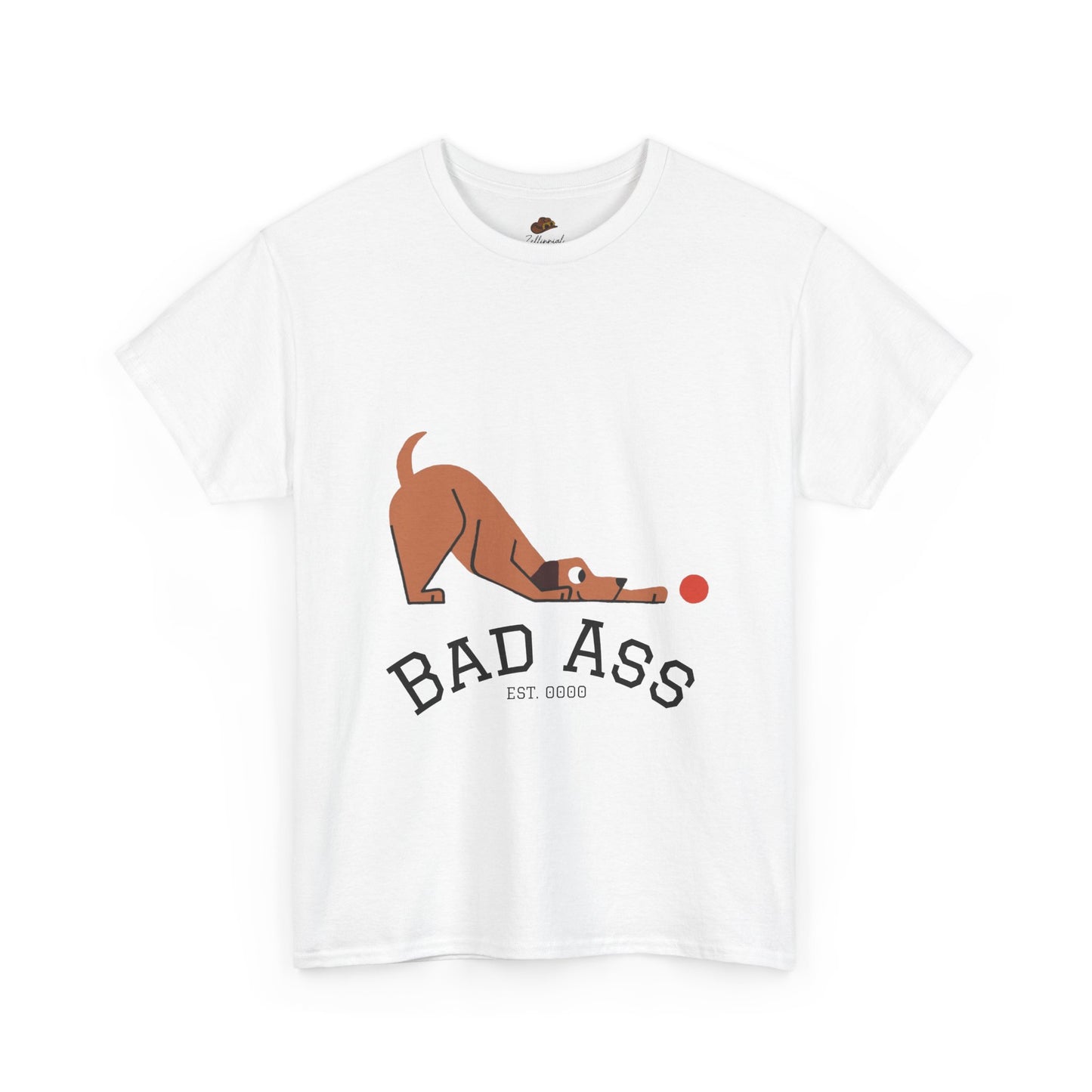 Bad Ass unisex Tee, Heavy Oversized T-Shirt for Tough Guys, Cool Streetwear Shirt, Edgy Graphic Tee, Bold Men's Fashion Top