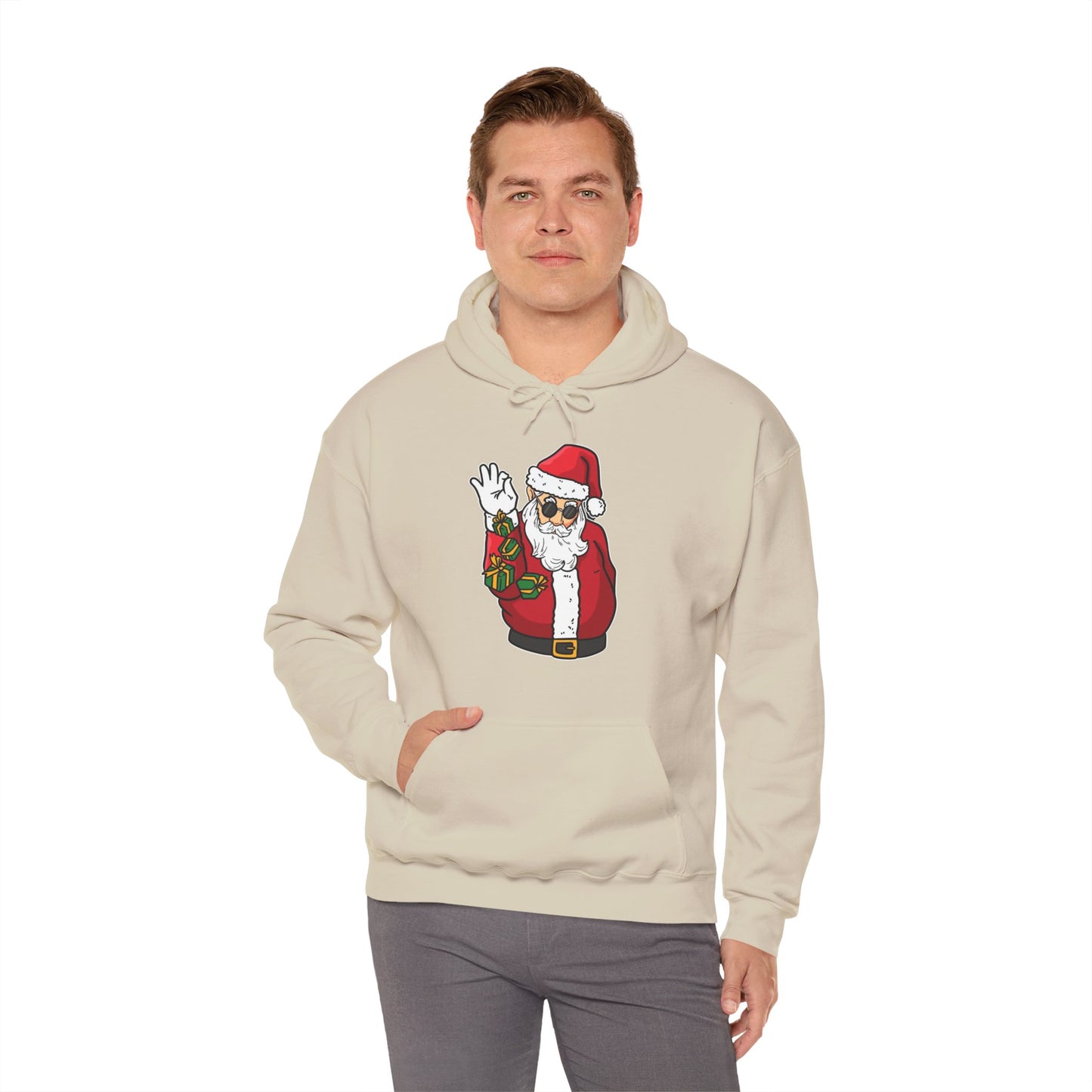 Hooded Sweatshirt Cool Salt Bae Santa with Gifts Unisex Heavy Blend™