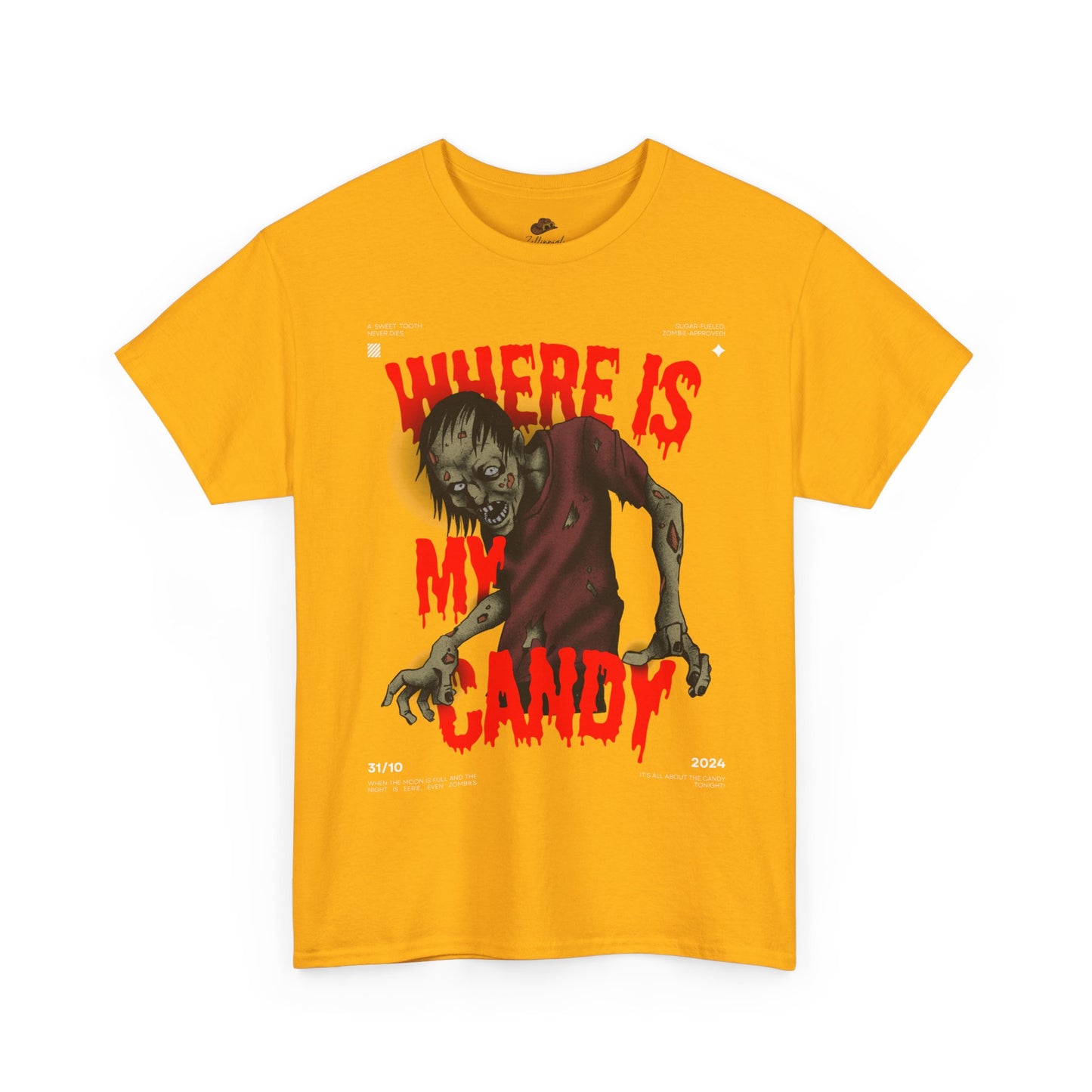 Halloween Zombie Oversized Tee, Spooky Shirt, Men's Graphic T-shirt, Casual Fall Fashion, Perfect for Halloween Parties