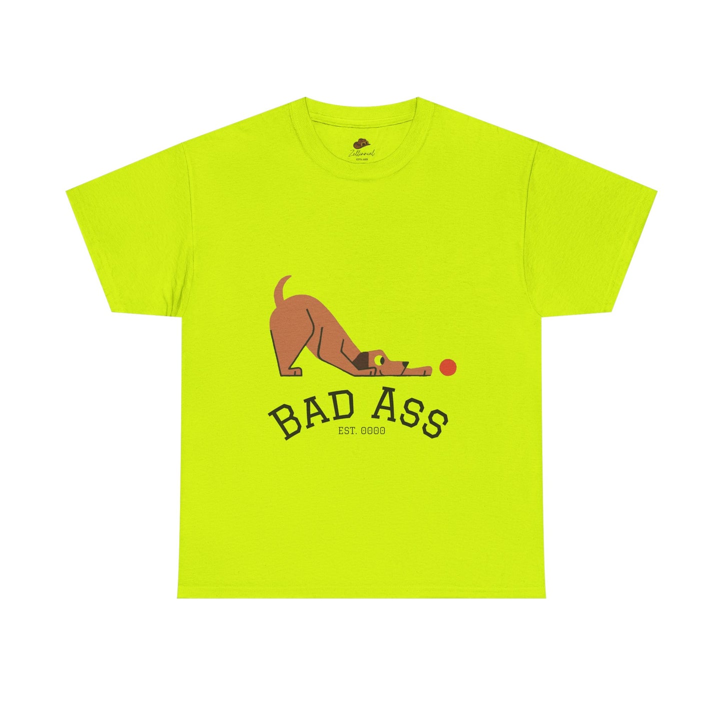 Bad Ass unisex Tee, Heavy Oversized T-Shirt for Tough Guys, Cool Streetwear Shirt, Edgy Graphic Tee, Bold Men's Fashion Top