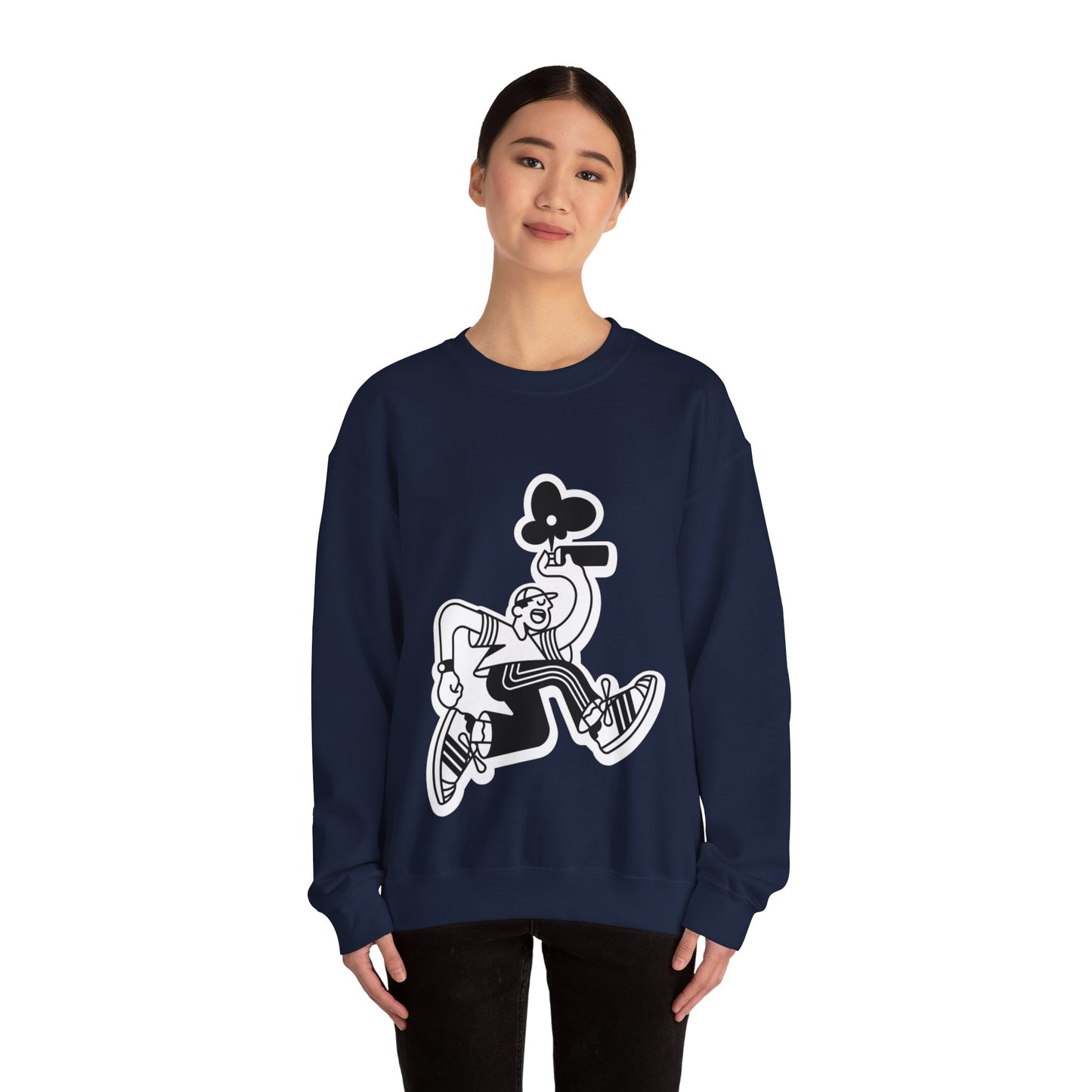 Urban Street Art Wear Sweatshirt, Graffiti Crewneck Jumper, Hip Hop Pullover, City Style Top, Unisex Urban Fashion