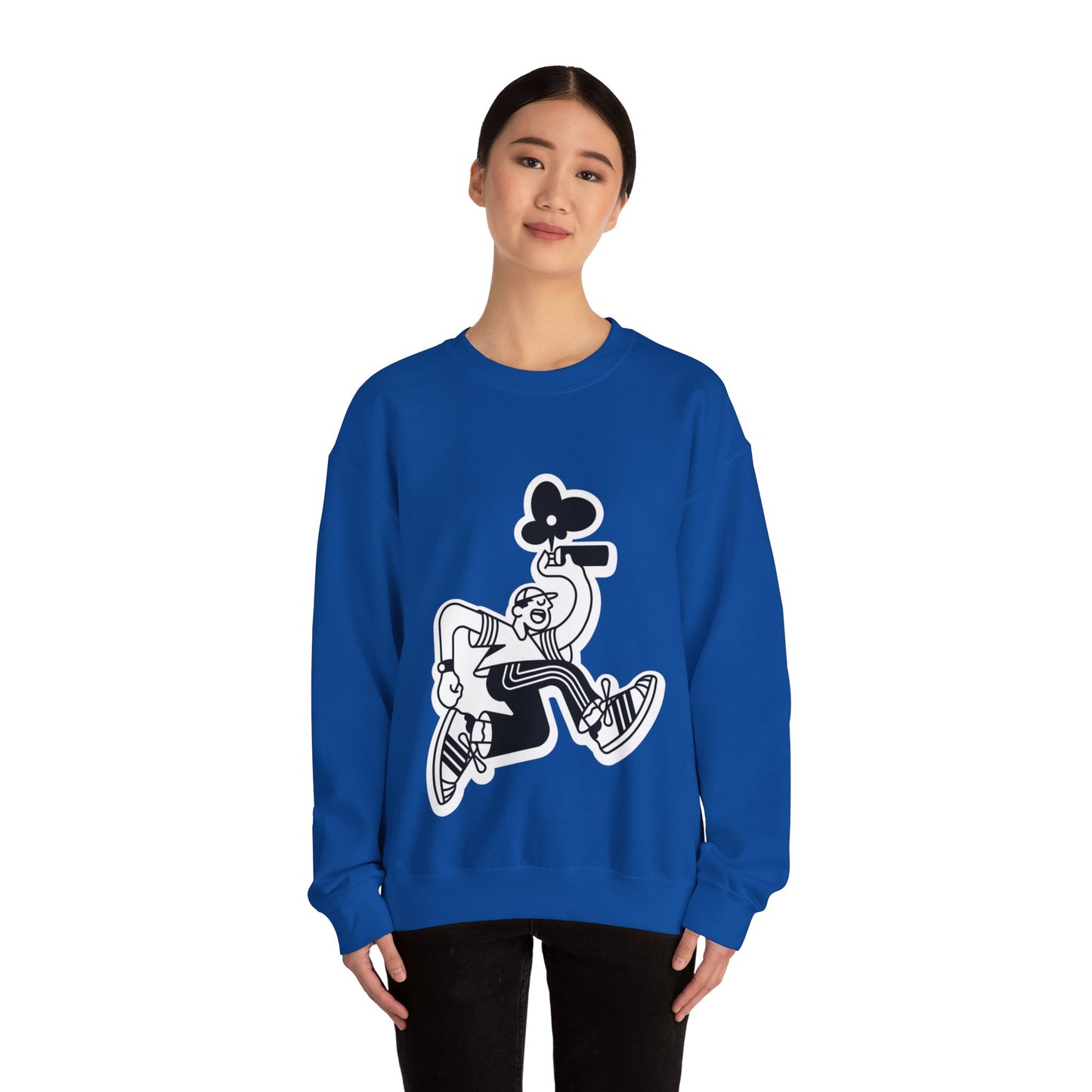 Urban Street Art Wear Sweatshirt, Graffiti Crewneck Jumper, Hip Hop Pullover, City Style Top, Unisex Urban Fashion