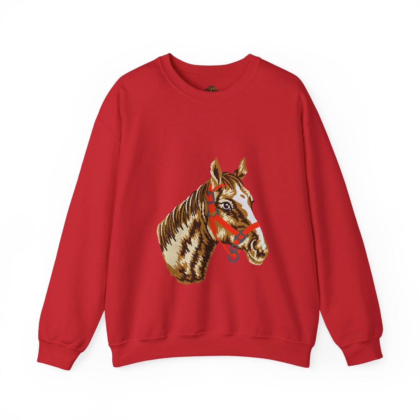 Horse Painting Heavy Blend Sweatshirt, Equestrian Art Apparel, Horse Lover Gift, Hand Painted Horse Design, Equine Sweatshirt