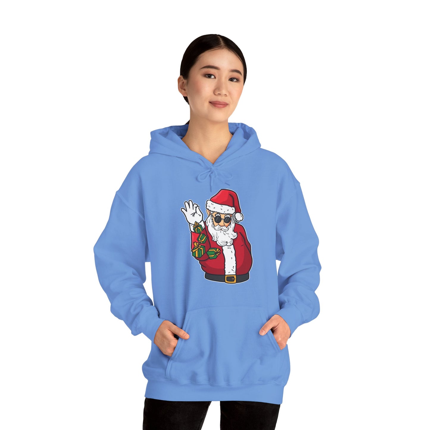 Hooded Sweatshirt Cool Salt Bae Santa with Gifts Unisex Heavy Blend™