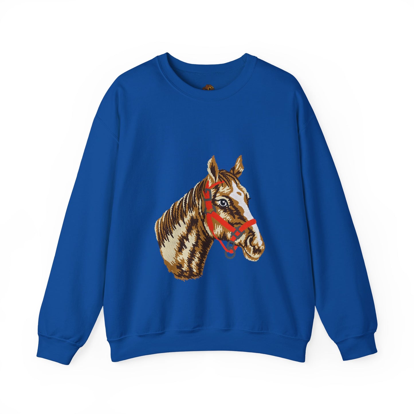 Horse Painting Heavy Blend Sweatshirt, Equestrian Art Apparel, Horse Lover Gift, Hand Painted Horse Design, Equine Sweatshirt