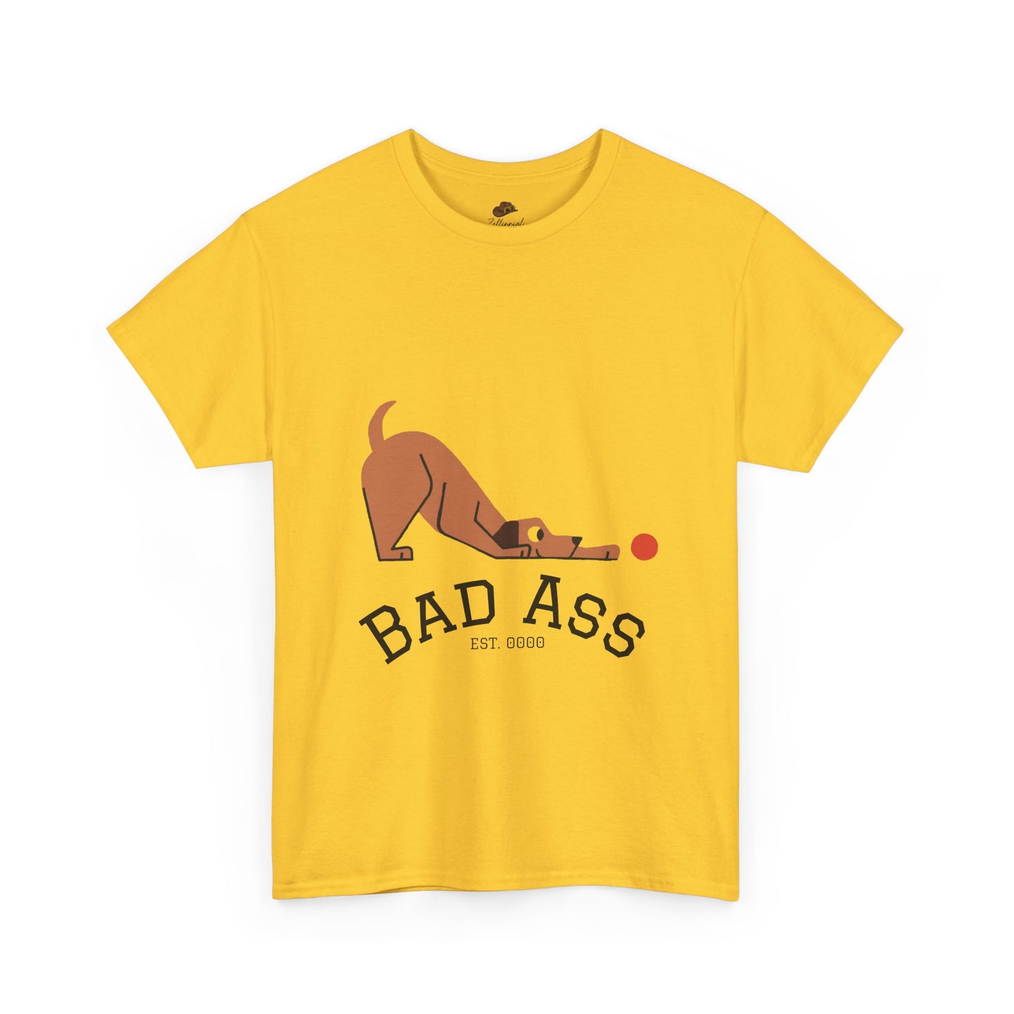 Bad Ass unisex Tee, Heavy Oversized T-Shirt for Tough Guys, Cool Streetwear Shirt, Edgy Graphic Tee, Bold Men's Fashion Top