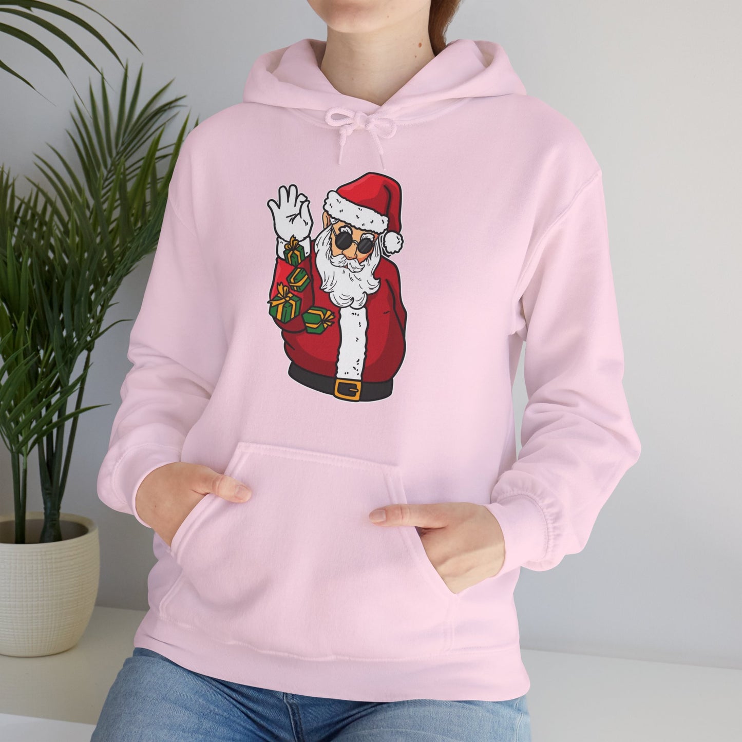 Hooded Sweatshirt Cool Salt Bae Santa with Gifts Unisex Heavy Blend™