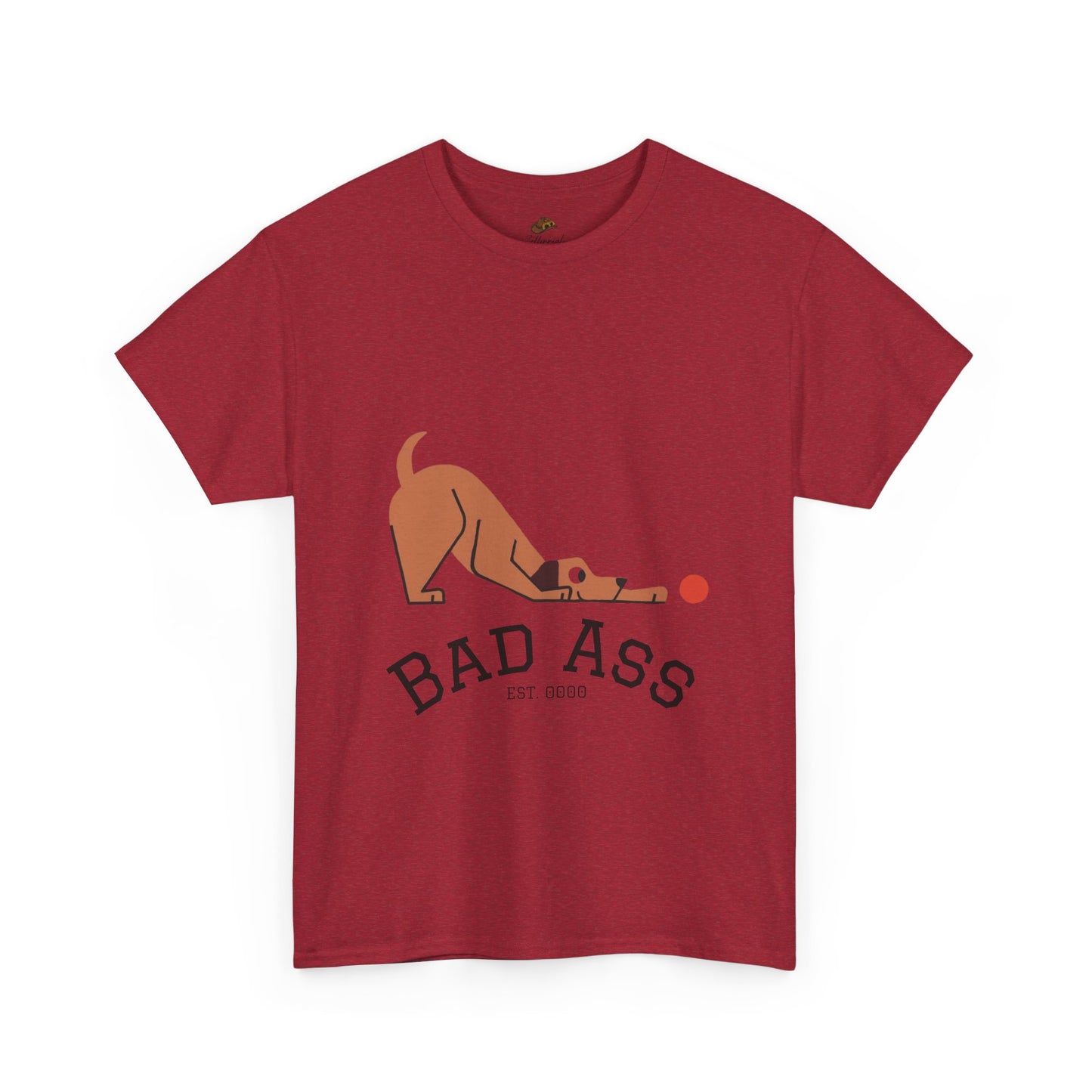 Bad Ass unisex Tee, Heavy Oversized T-Shirt for Tough Guys, Cool Streetwear Shirt, Edgy Graphic Tee, Bold Men's Fashion Top