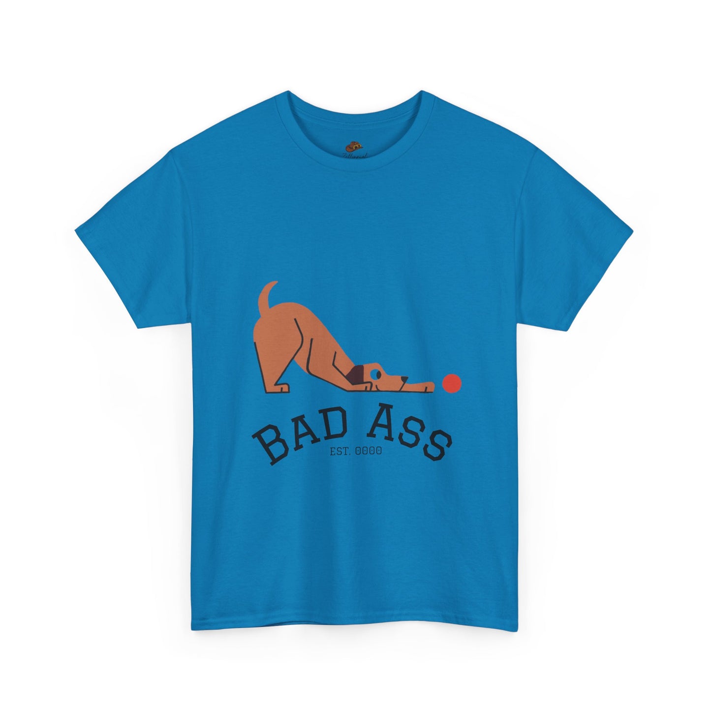 Bad Ass unisex Tee, Heavy Oversized T-Shirt for Tough Guys, Cool Streetwear Shirt, Edgy Graphic Tee, Bold Men's Fashion Top