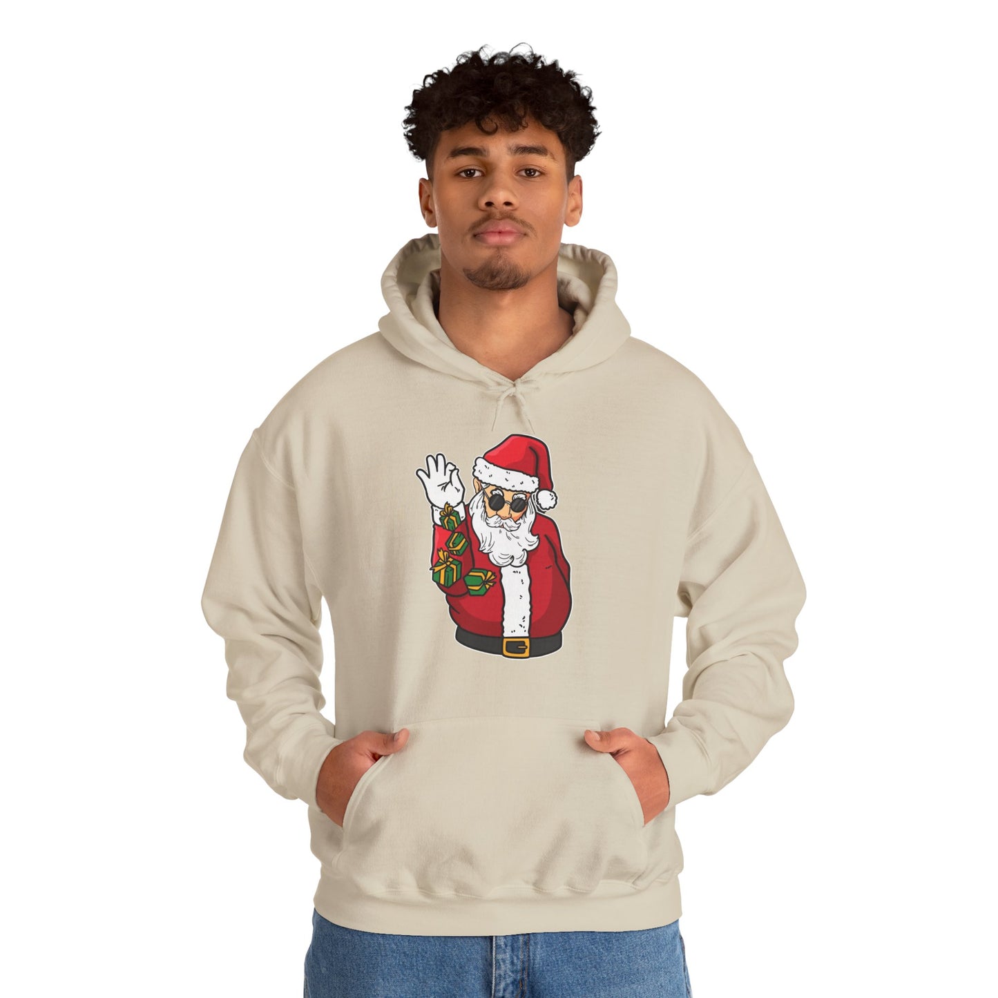 Hooded Sweatshirt Cool Salt Bae Santa with Gifts Unisex Heavy Blend™