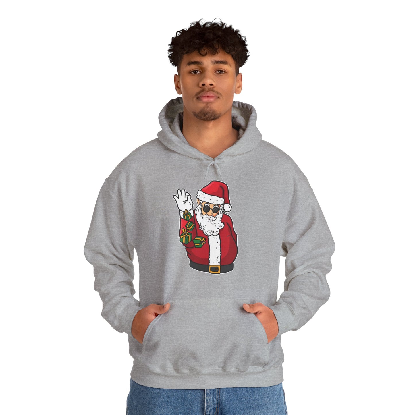 Hooded Sweatshirt Cool Salt Bae Santa with Gifts Unisex Heavy Blend™